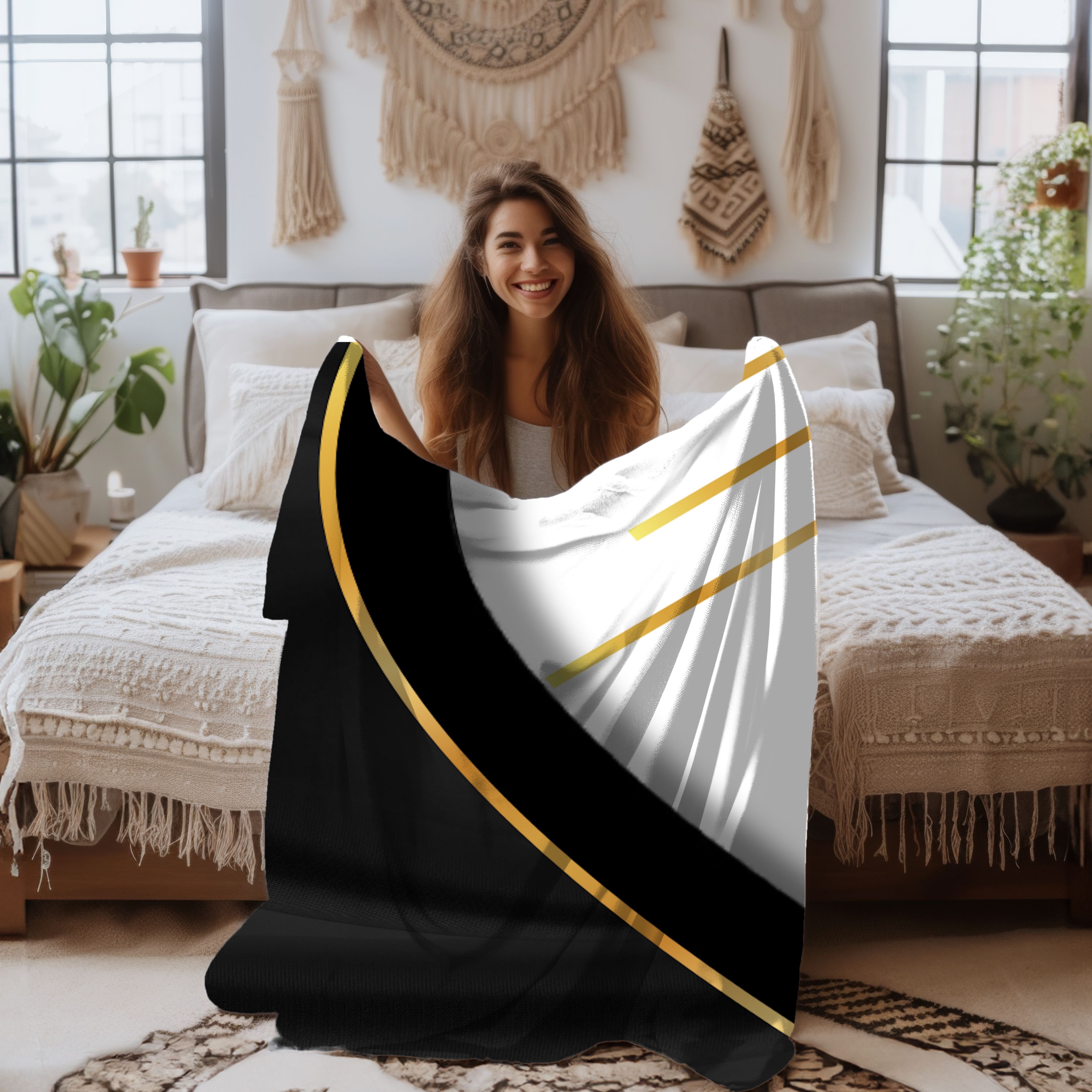  Ivory Thread – Plush Velveteen Throw Blanket product thumbnail image