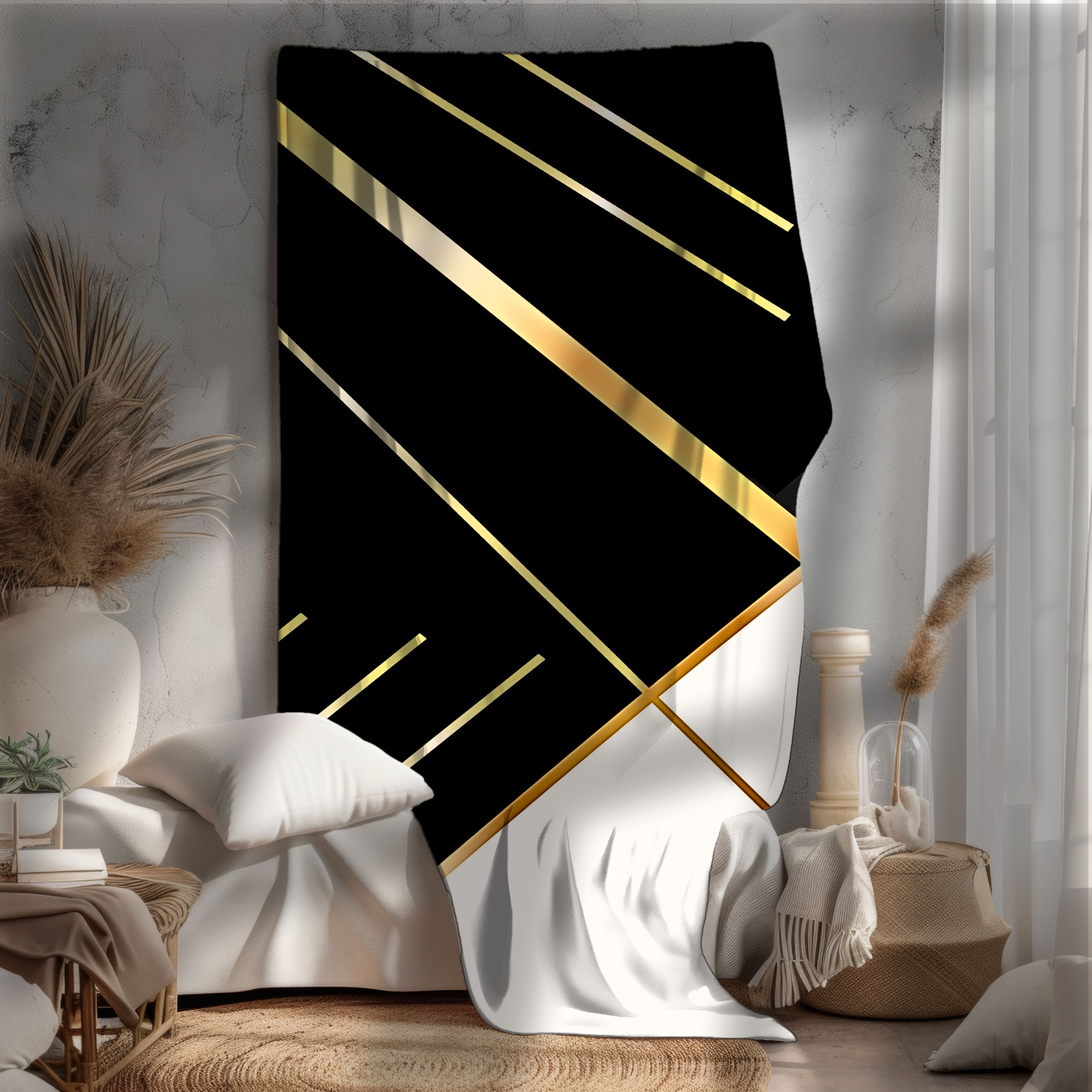 Midnight Alloy – Plush Velveteen Throw Blanket product thumbnail image