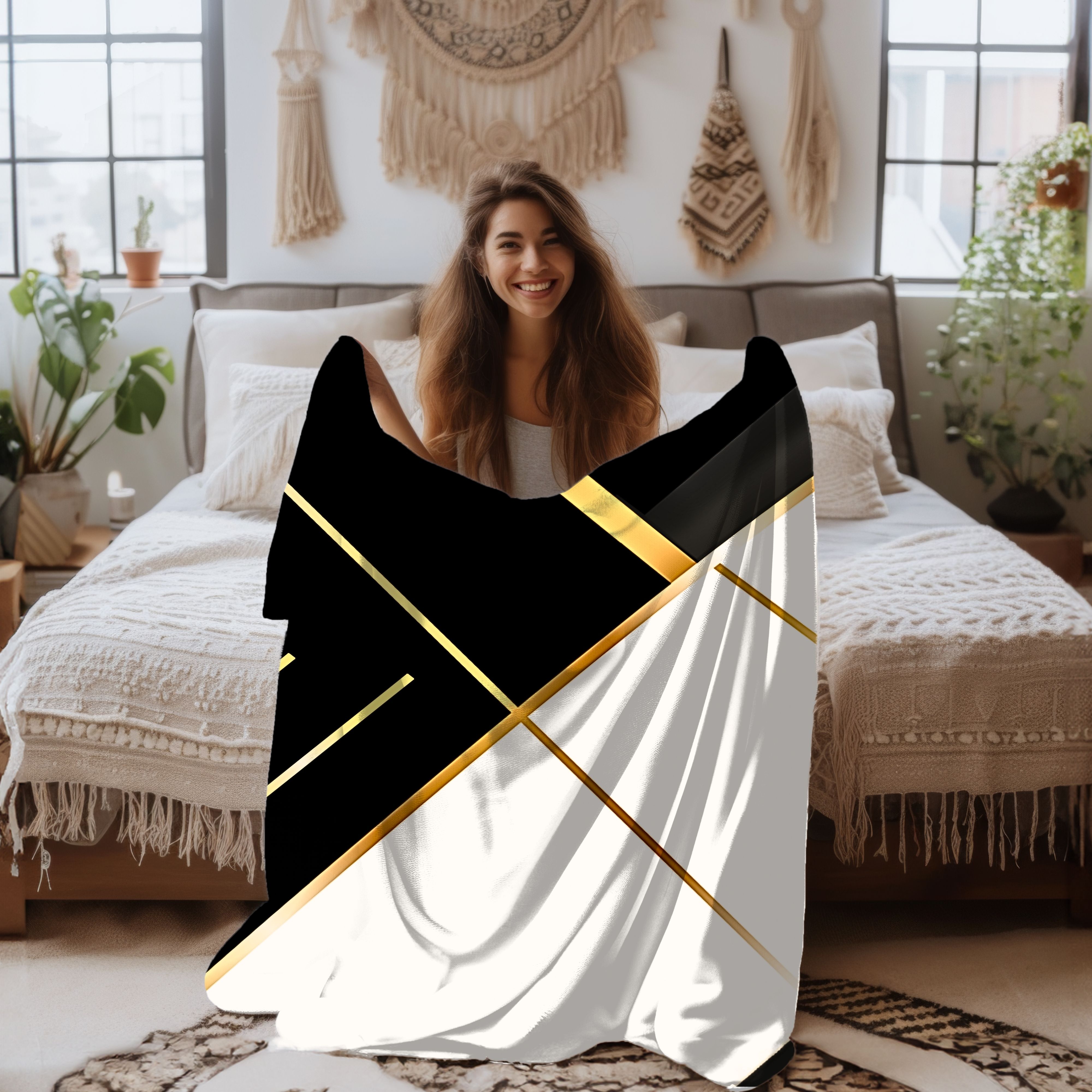 Midnight Alloy – Plush Velveteen Throw Blanket product thumbnail image