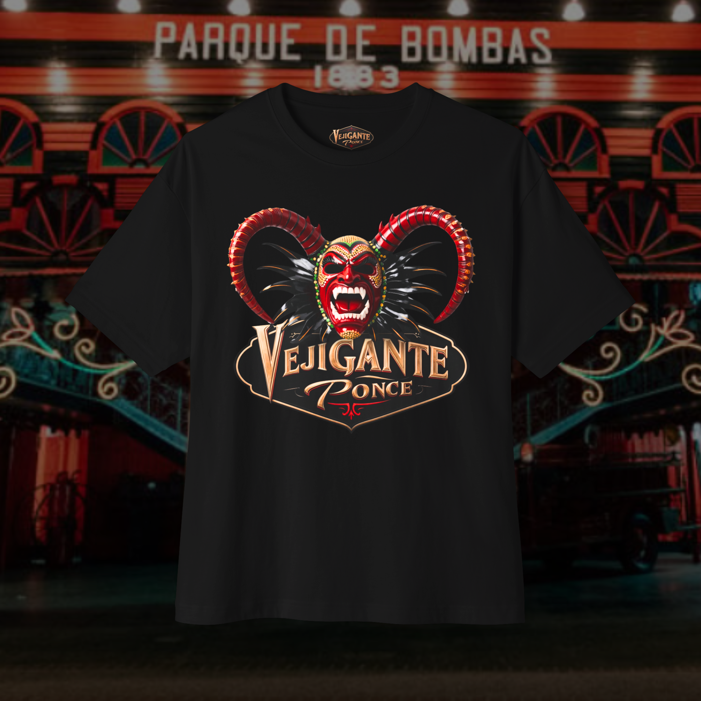 Vejigante Ponce Tee product thumbnail image Vejigante Ponce Tee product thumbnail image