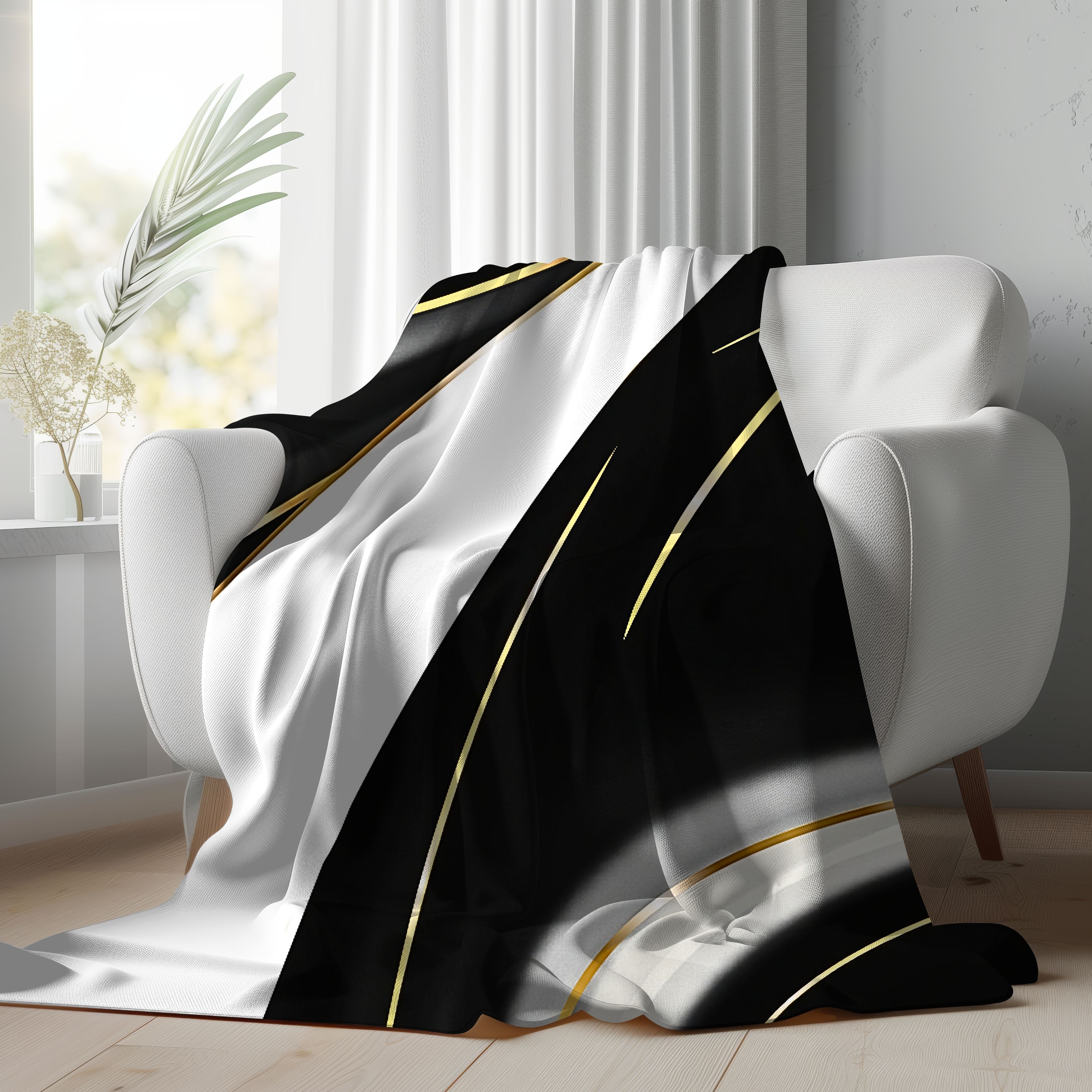 Liquid Obsidian – Soft Velveteen Throw Blanket product thumbnail image