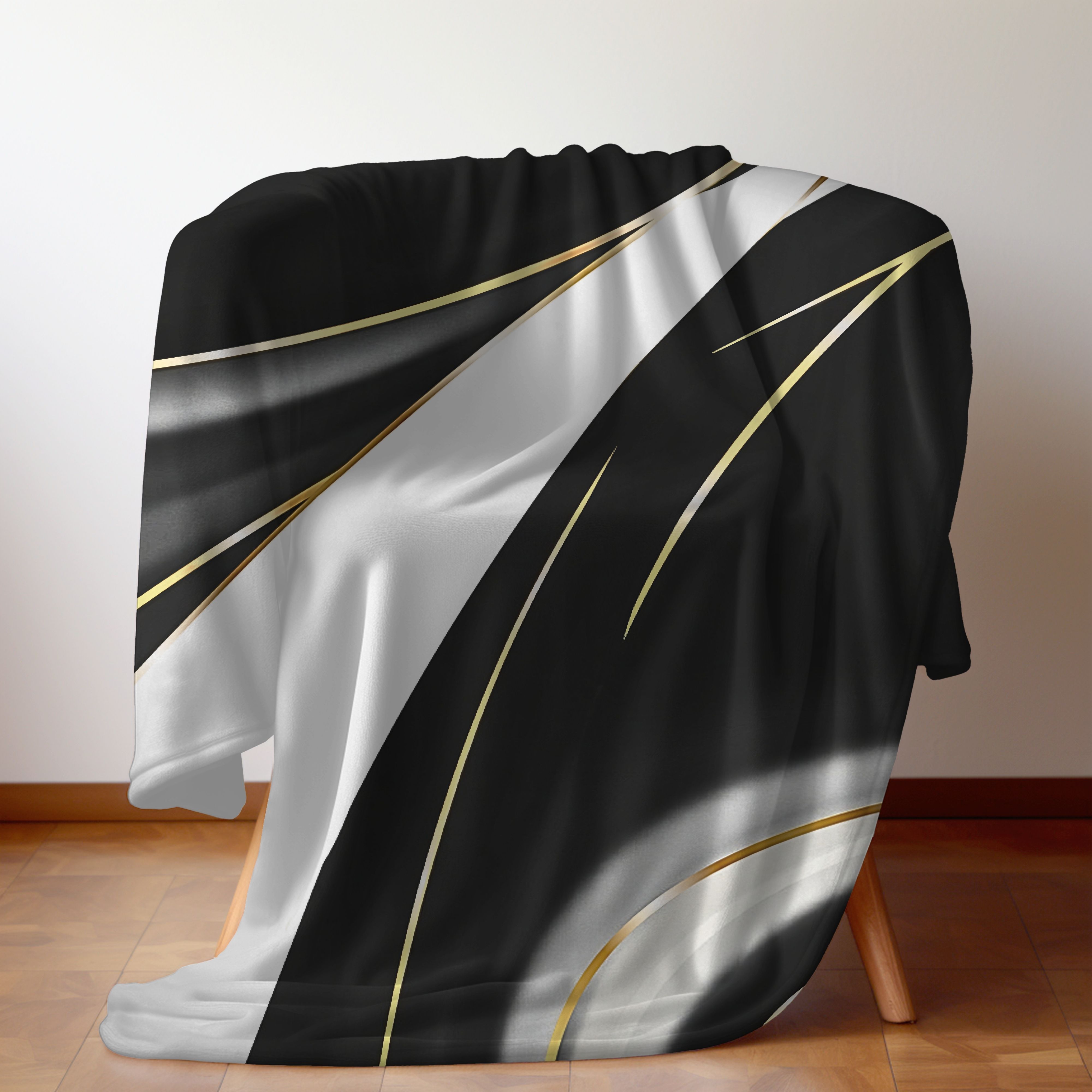 Liquid Obsidian – Soft Velveteen Throw Blanket product thumbnail image
