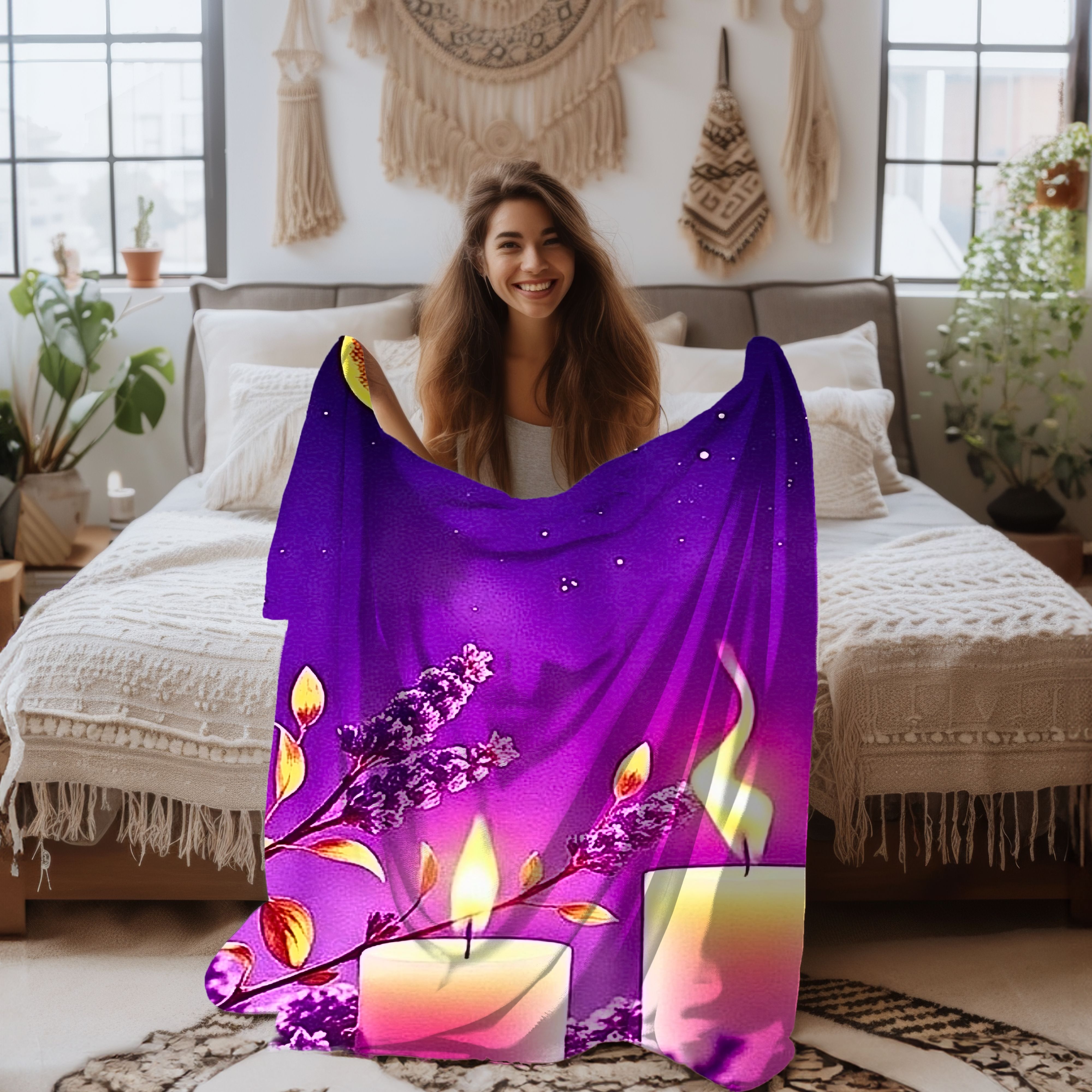 Sacred Serenity – Soft Velveteen Throw Blanket product thumbnail image