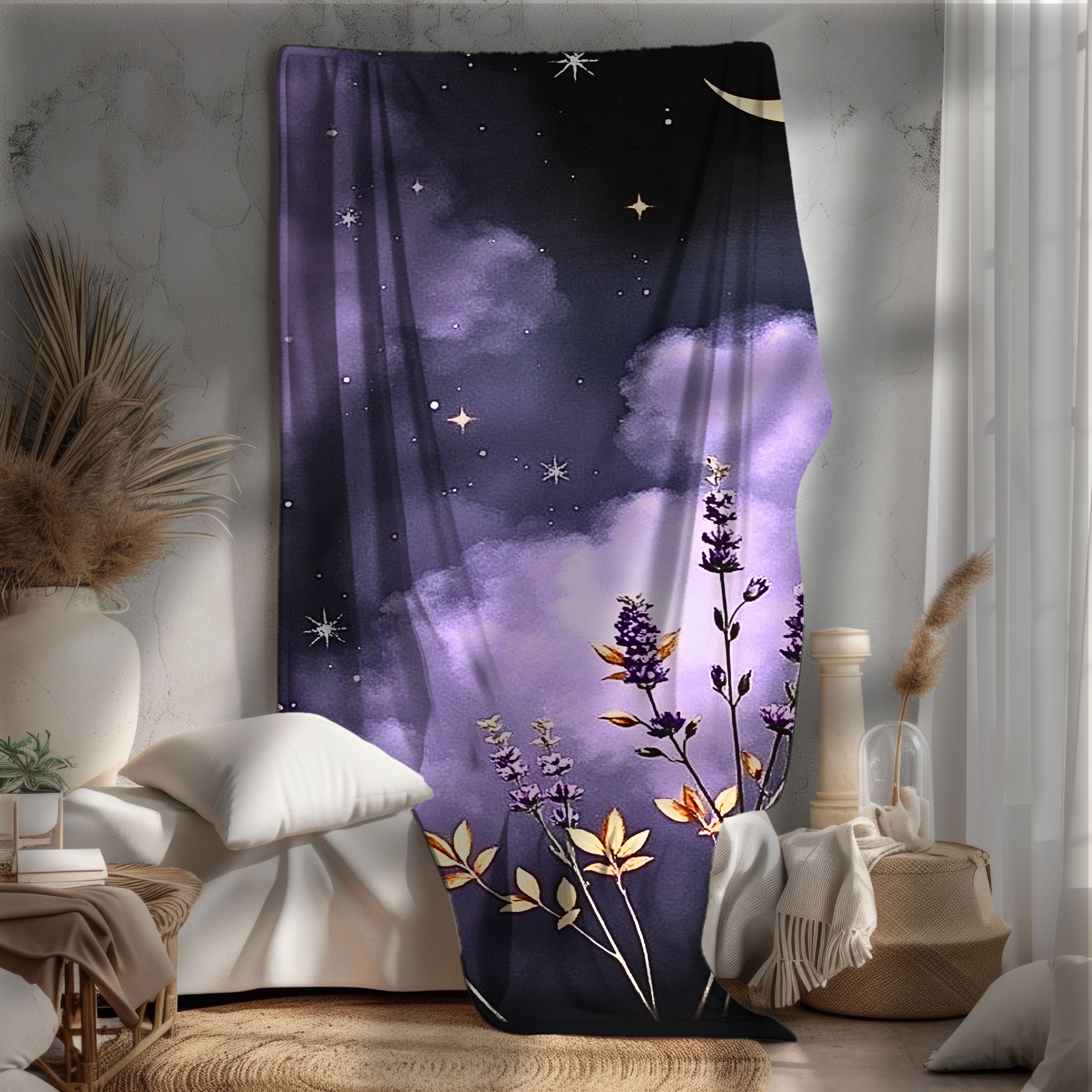 Twilight Bloom – Plush Velveteen Throw Blanket product thumbnail image Twilight Bloom – Plush Velveteen Throw Blanket product thumbnail image