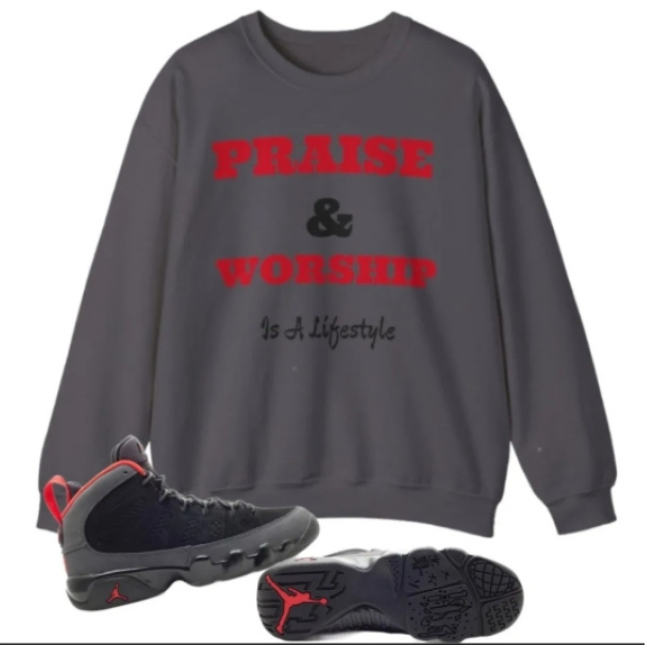 Praise & Worship Unisex Heavy Blend™ Crewneck Sweatshirt product thumbnail image Praise & Worship Unisex Heavy Blend™ Crewneck Sweatshirt product thumbnail image