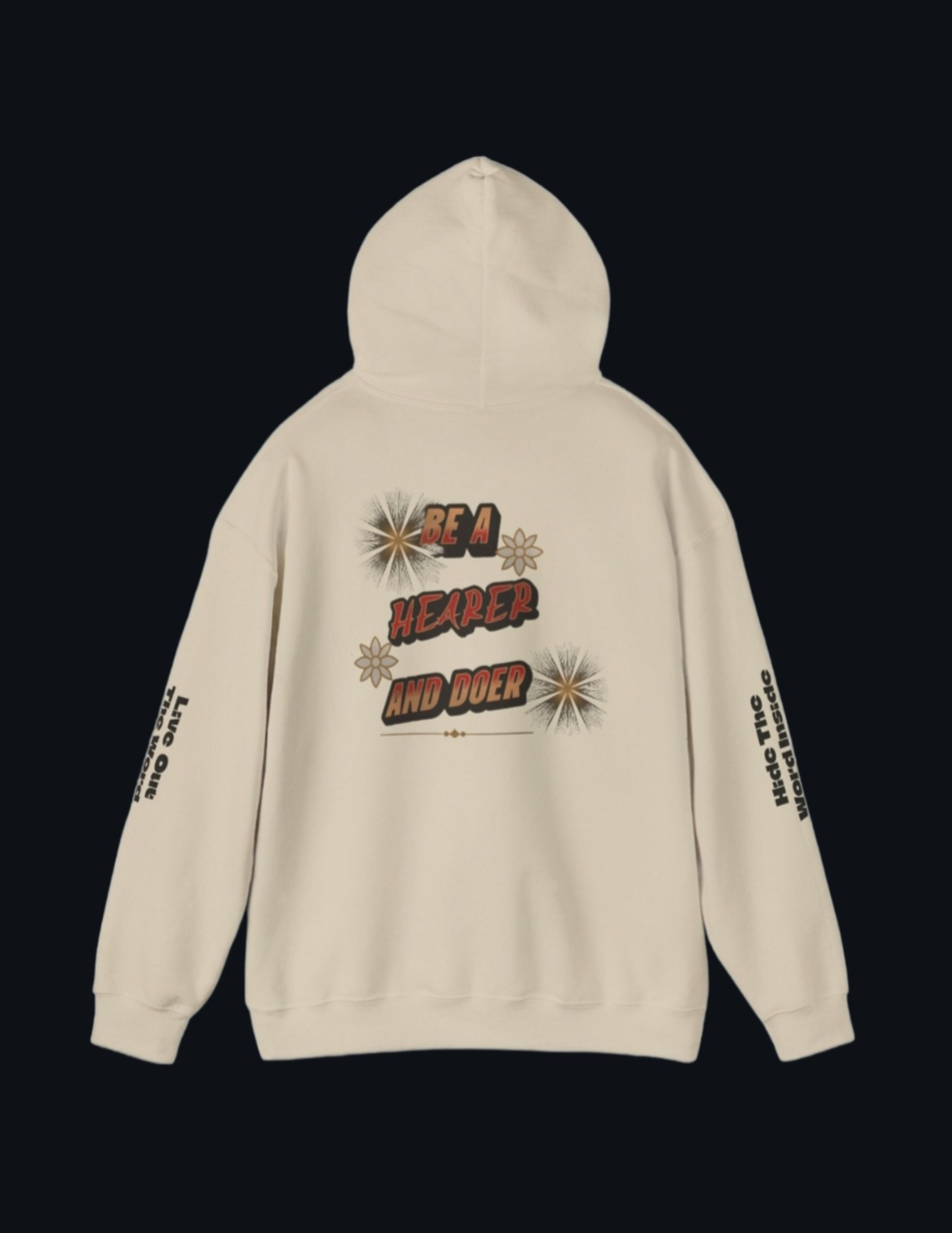 Hooded Sweatshirt - Hearer And Doer Believer Of The Way Design product thumbnail image Hooded Sweatshirt - Hearer And Doer Believer Of The Way Design product thumbnail image