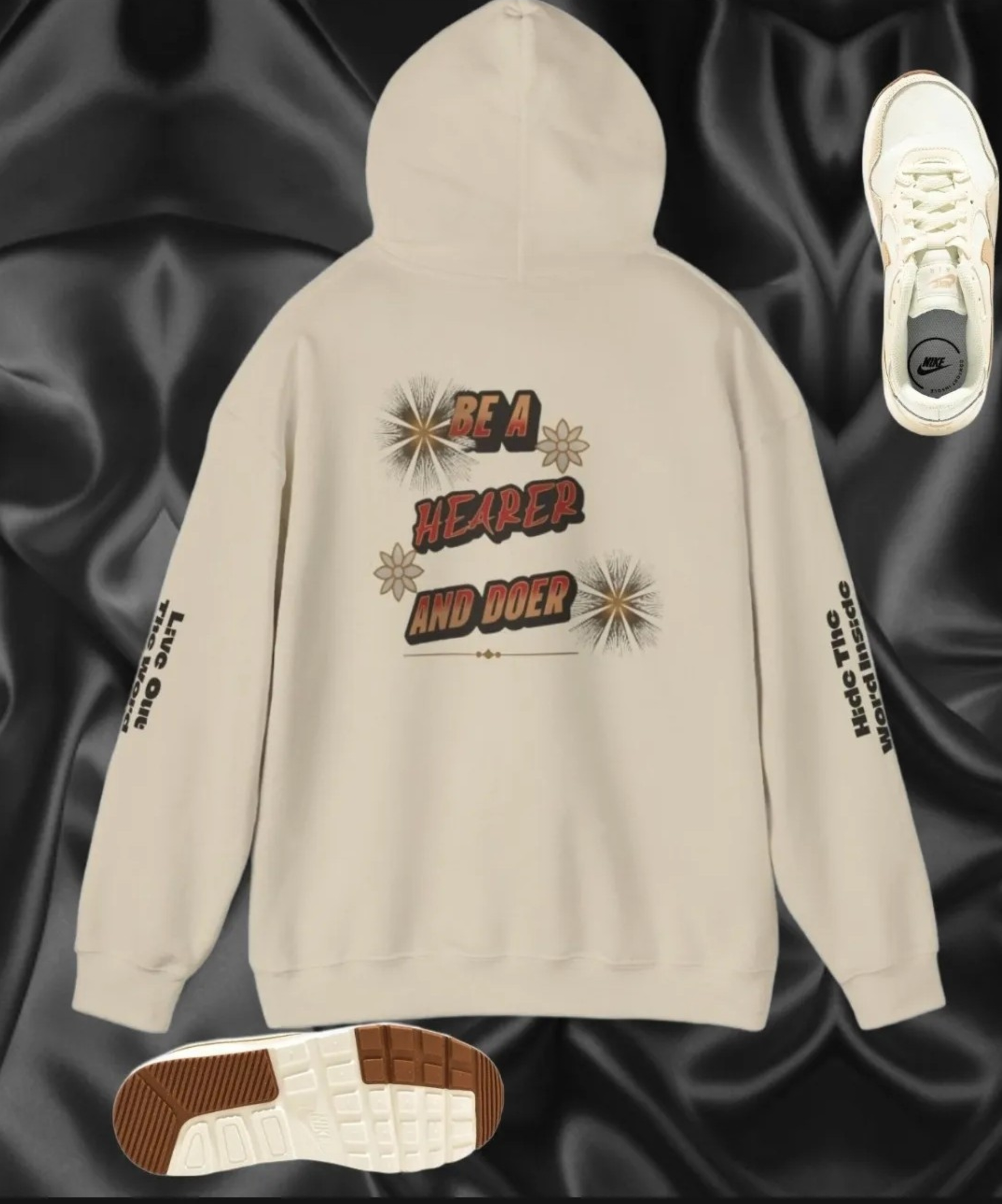 Hooded Sweatshirt - Hearer And Doer Believer Of The Way Design  product thumbnail image