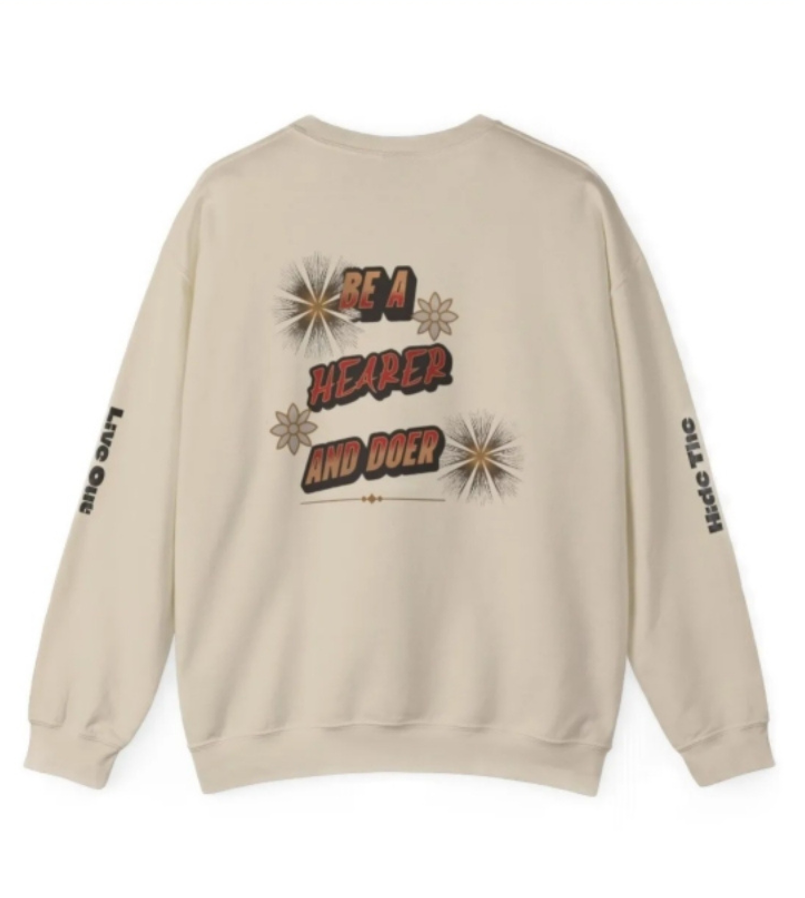 Crewneck Sweatshirt - Hearer And Doer Believer Of The Way Design product thumbnail image Crewneck Sweatshirt - Hearer And Doer Believer Of The Way Design product thumbnail image