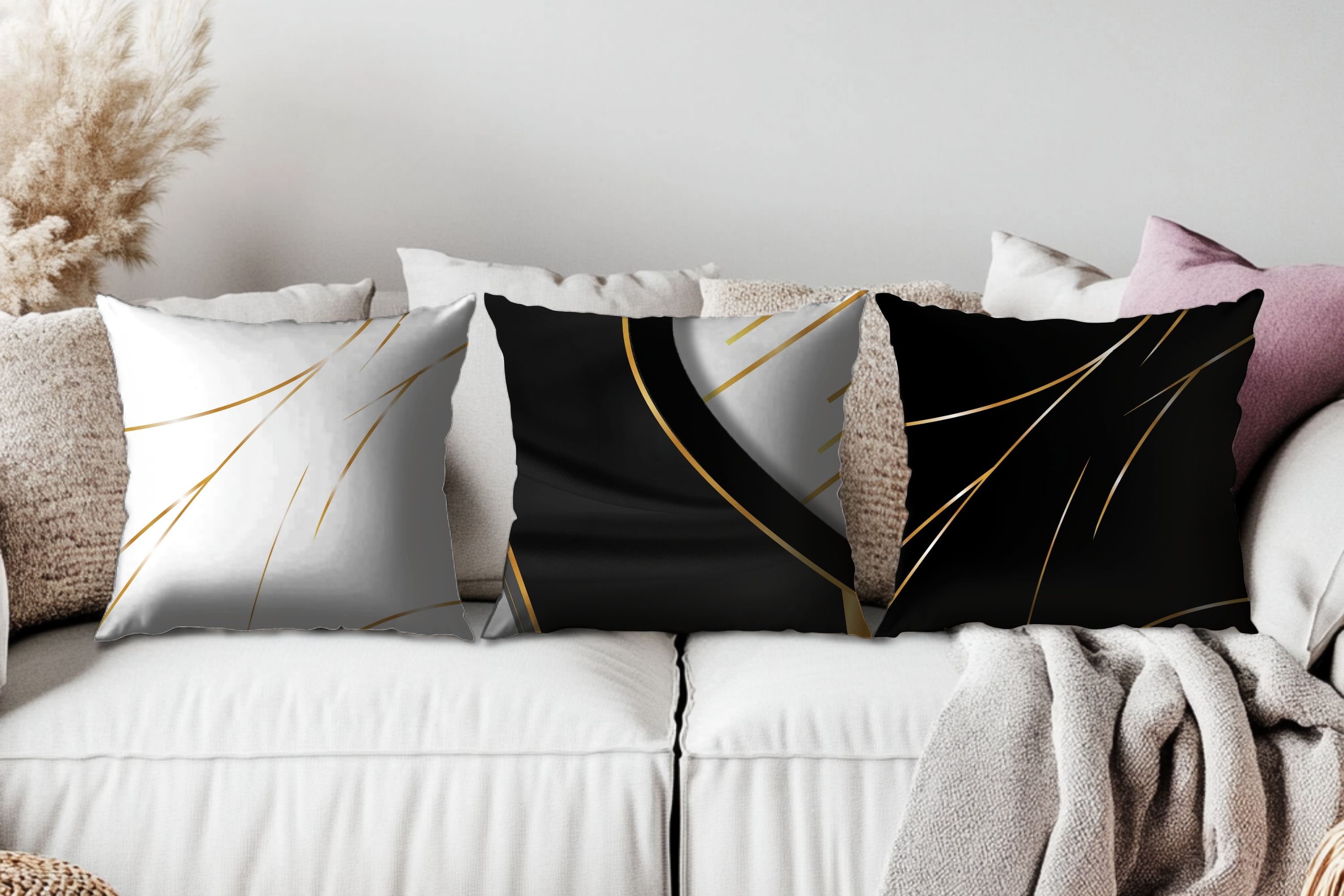  Ivory Thread – Luxe Throw Pillow | Spun Polyester Square Pillow  product thumbnail image