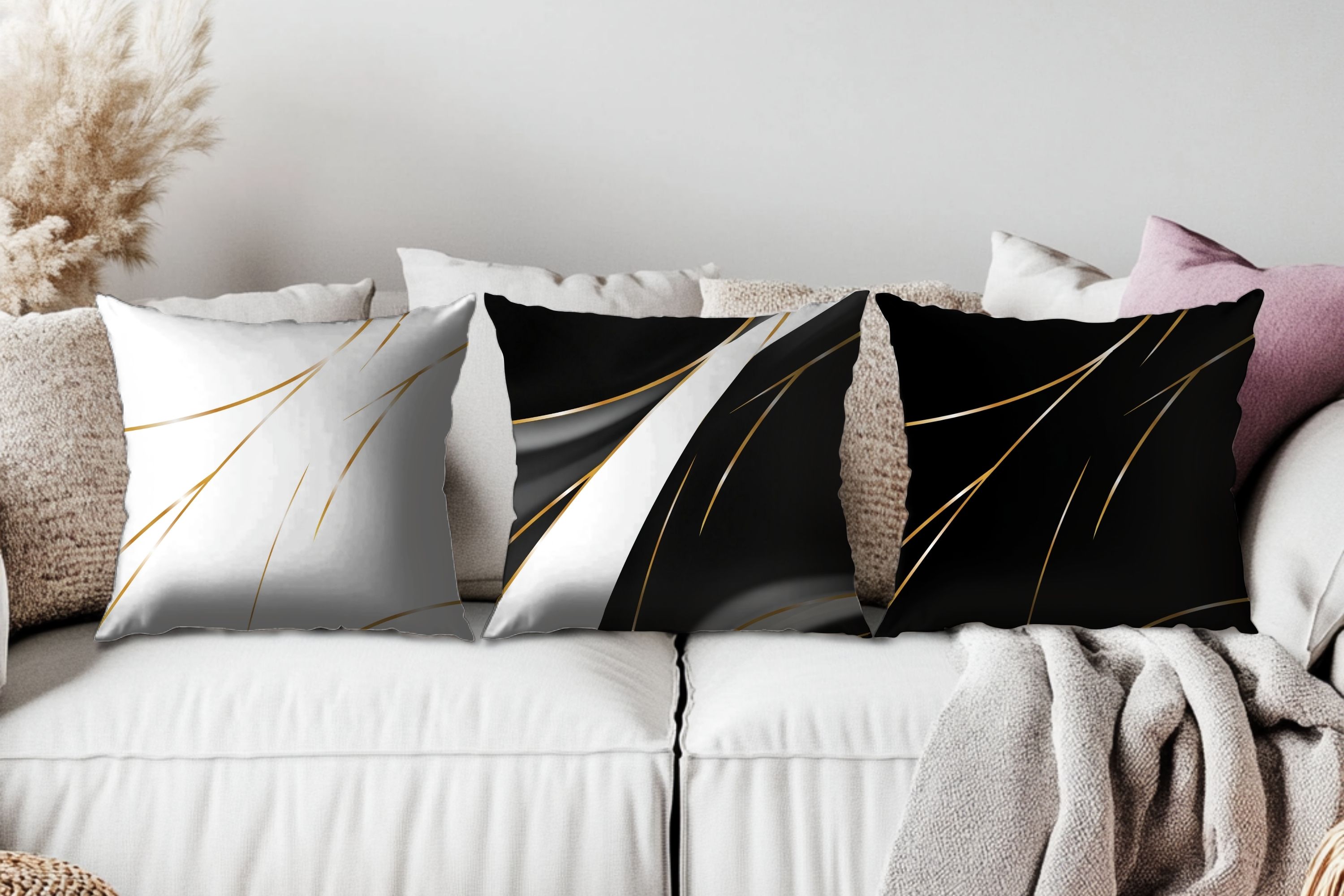 Liquid Obsidian – Luxe Throw Pillow | Spun Polyester Square Pillow  product thumbnail image