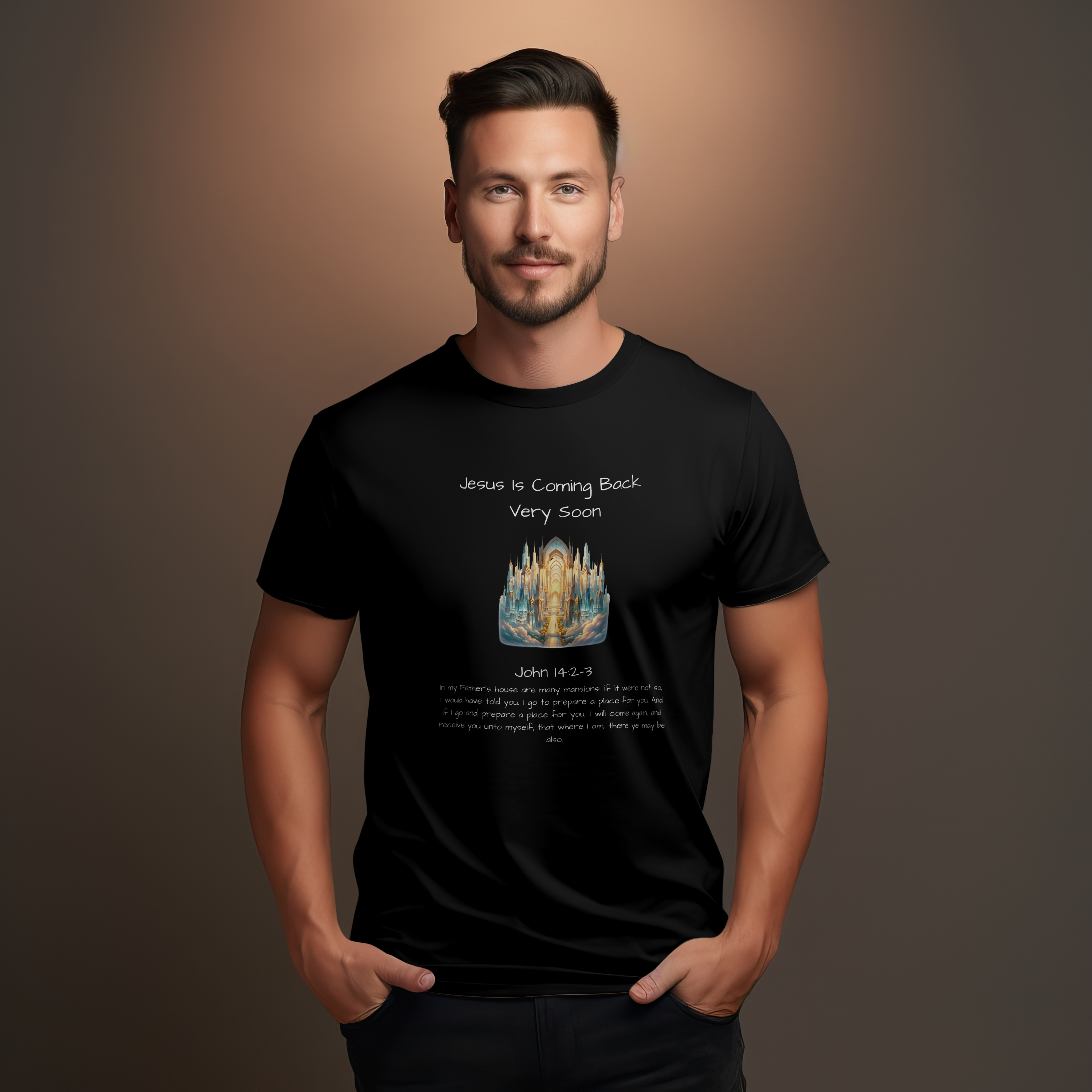 Jesus Is Coming Back Very Soon - Unisex Softstyle T-Shirt, Faith shirt, Christian apparel, Religious tee, Inspirational gift, Bible verse shirt product thumbnail image Jesus Is Coming Back Very Soon - Unisex Softstyle T-Shirt, Faith shirt, Christian apparel, Religious tee, Inspirational gift, Bible verse shirt product thumbnail image