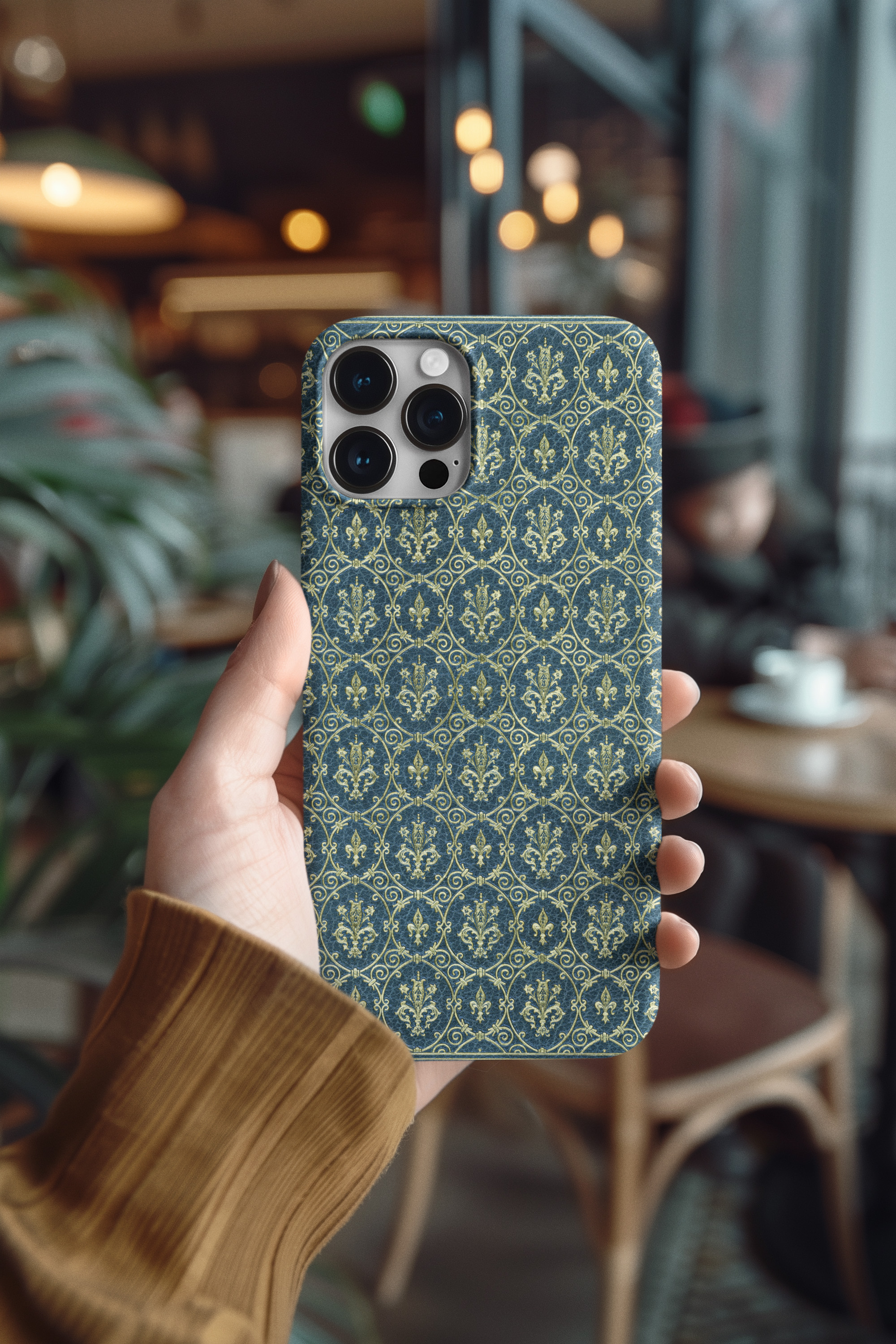 Elegant Floral Fleur-de-Lis Legacy Edition Tough Phone Case product thumbnail image
