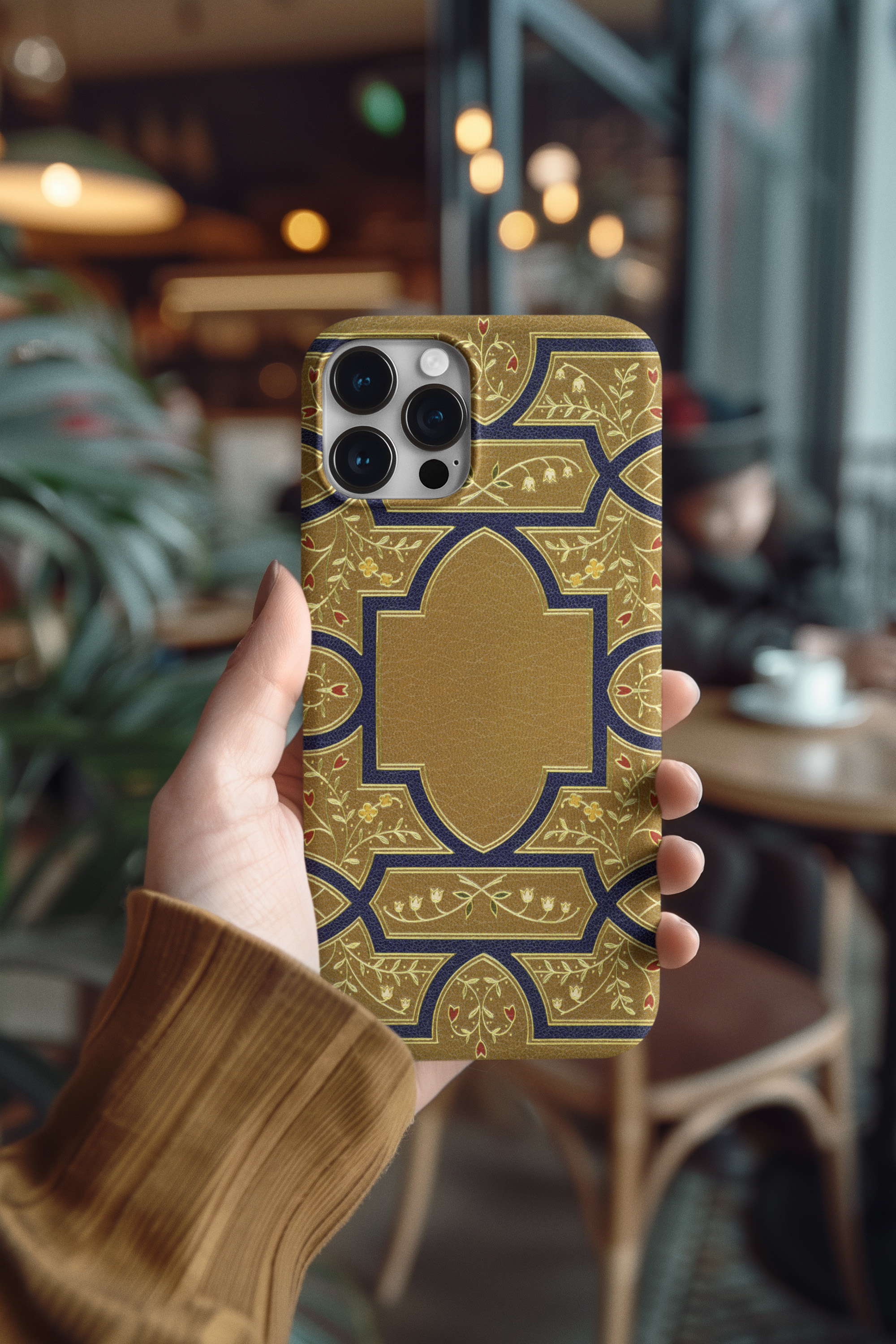 Golden Vines Garden Tulips Medieval Artistry Tough Phone Case – Durable Protection product thumbnail image