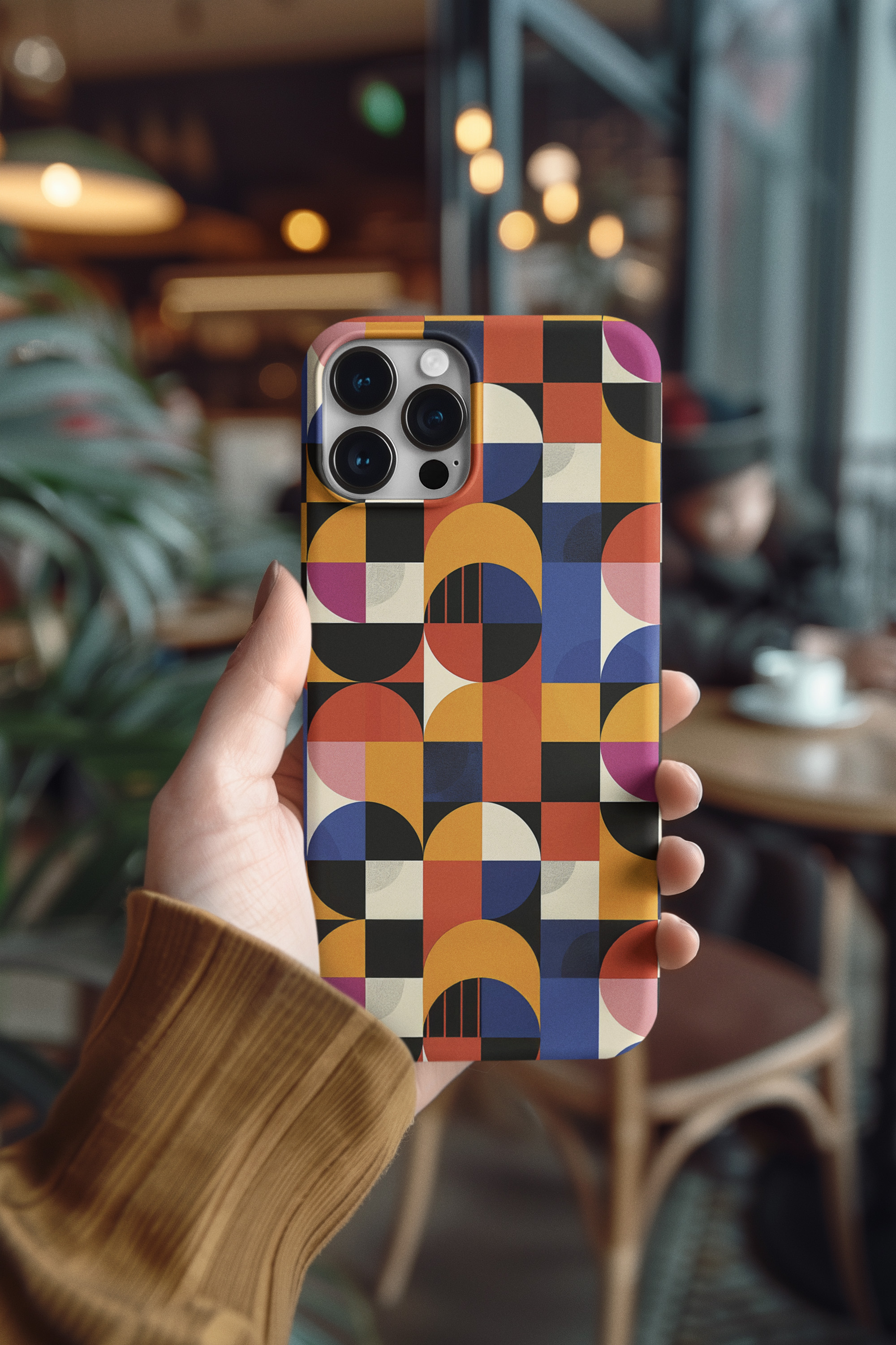Colorful Abstract Geometric Art GeoPop Groove Tough Phone Case product thumbnail image Colorful Abstract Geometric Art GeoPop Groove Tough Phone Case product thumbnail image