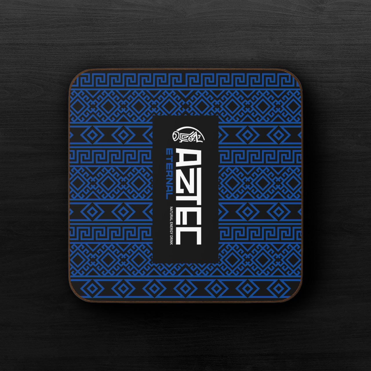 AZTEC 'Eternal' Hardboard Back Coaster AZTEC 'Eternal' Hardboard Back Coaster