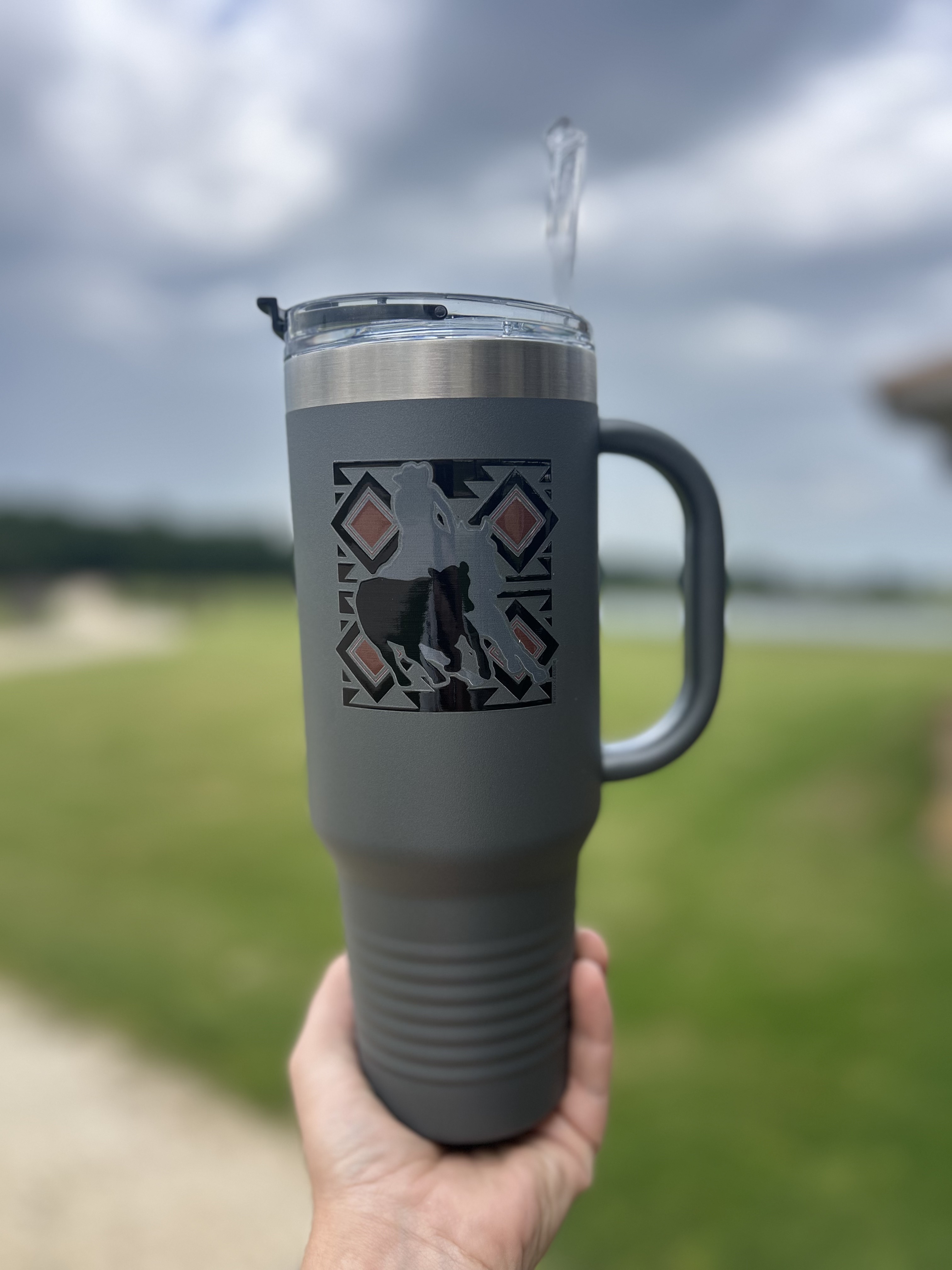 Circle Up Travel Mug - 40oz Cup for On-the-Go Refreshments Circle Up Travel Mug - 40oz Cup for On-the-Go Refreshments