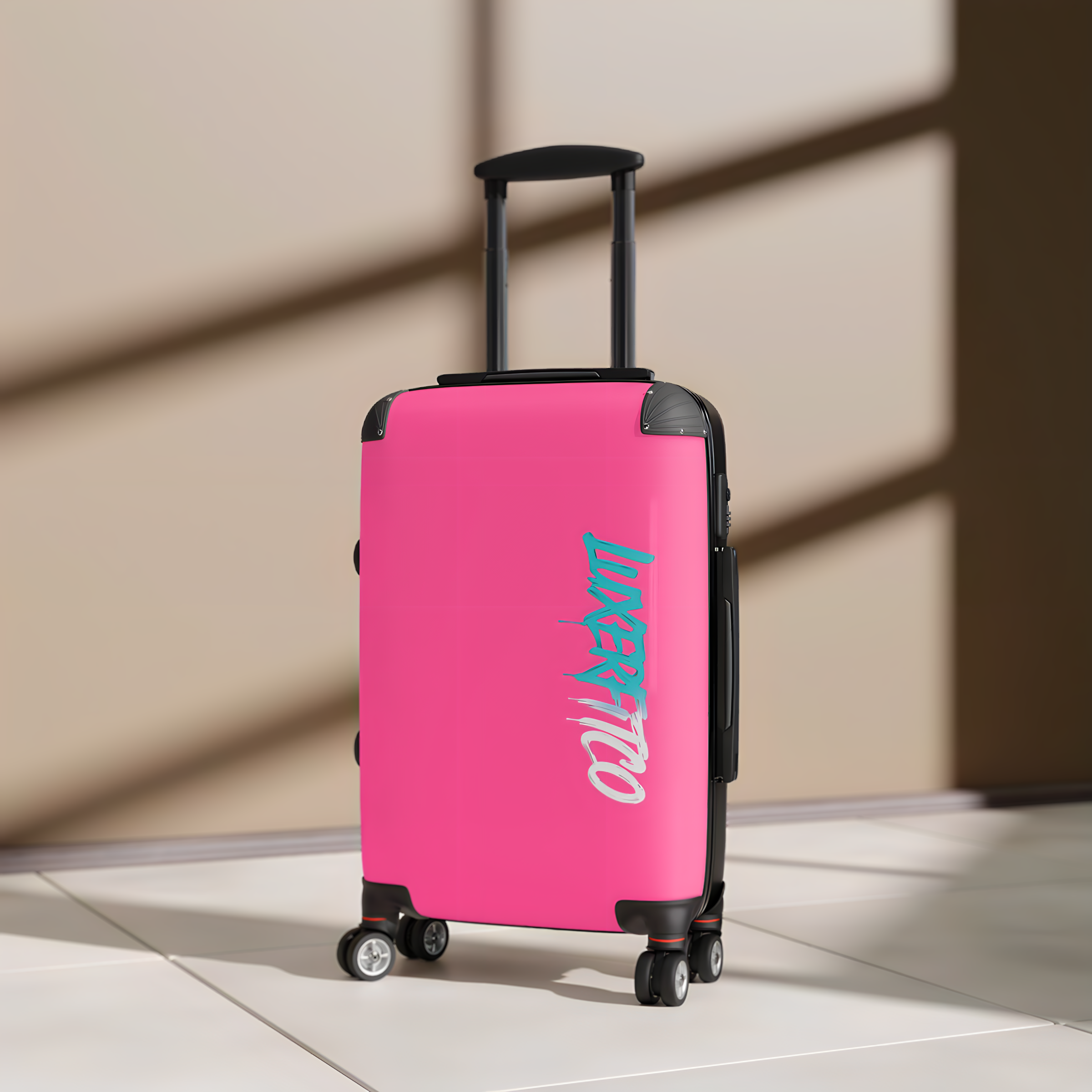 Pink Luxerfitco Suitcase  
