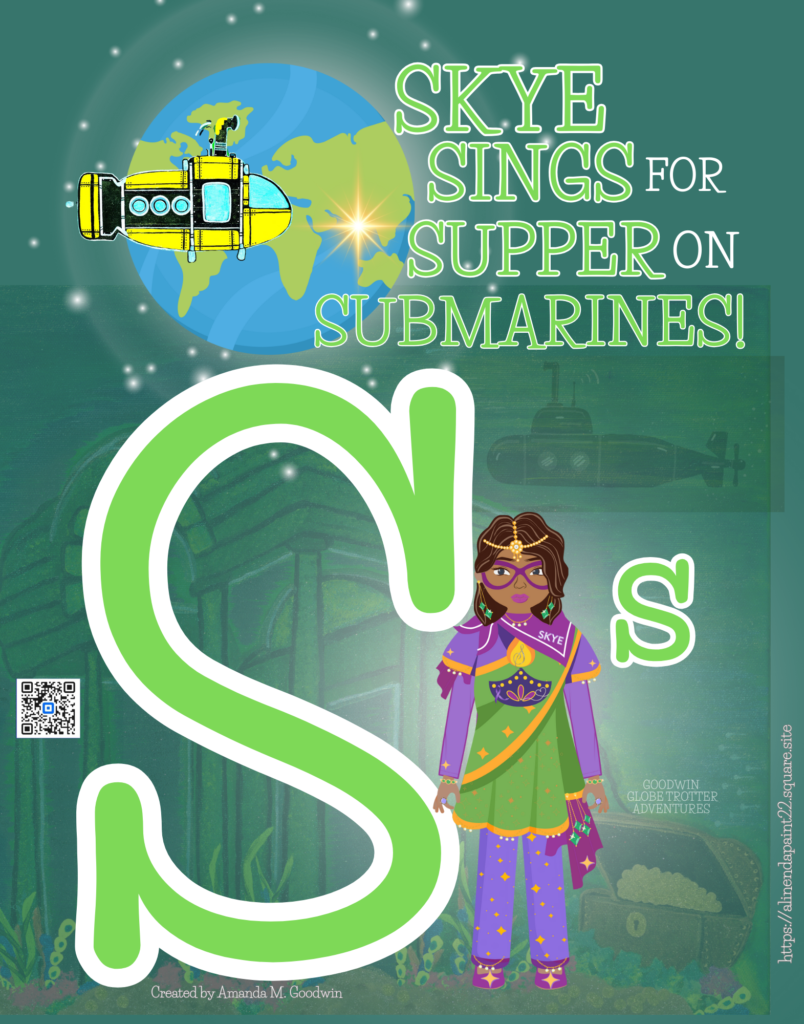 Skye Sings for Supper on Submarines - A Goodwin Globetrotter Adventure Jigsaw Puzzle product thumbnail image Skye Sings for Supper on Submarines - A Goodwin Globetrotter Adventure Jigsaw Puzzle product thumbnail image