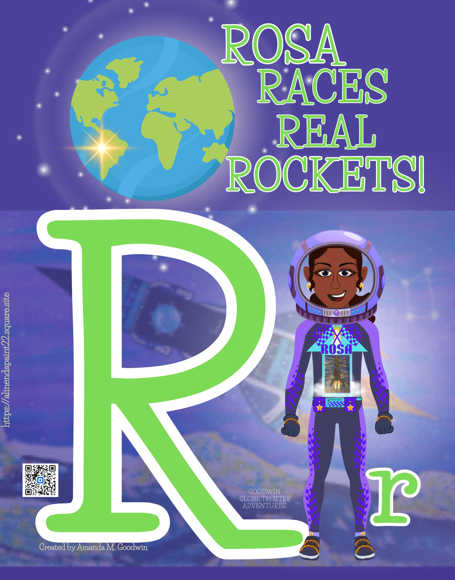 Rosa Races Real Rockets - A Goodwin Globetrotter Adventure Jigsaw Puzzle product thumbnail image Rosa Races Real Rockets - A Goodwin Globetrotter Adventure Jigsaw Puzzle product thumbnail image