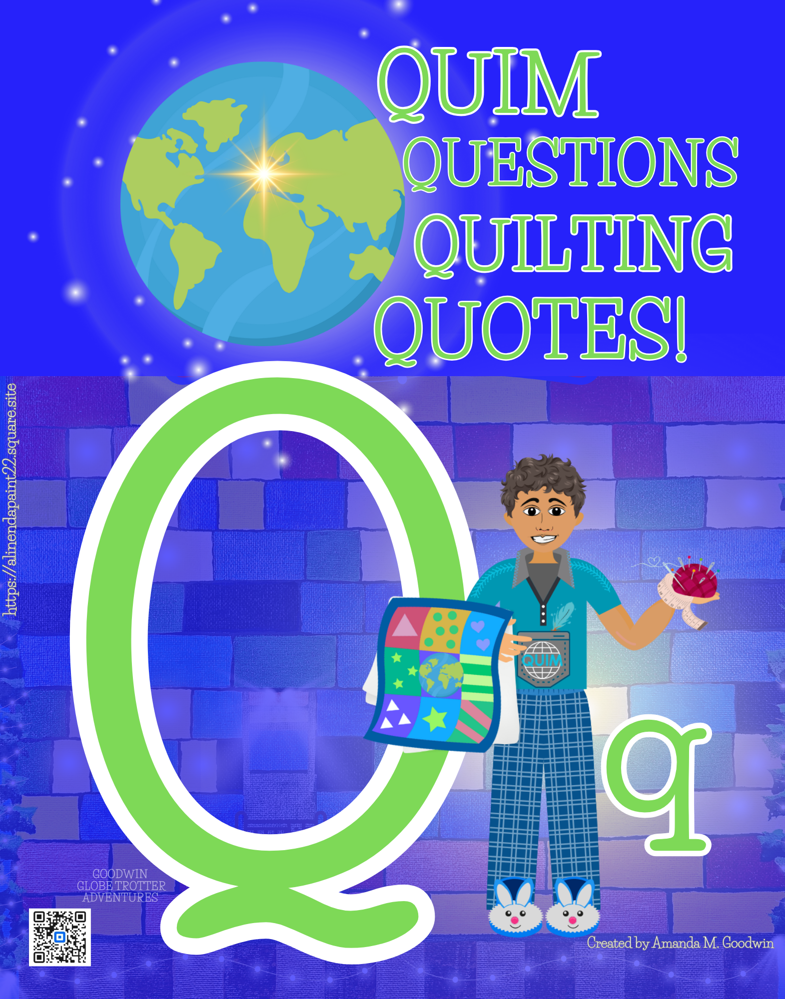 Quim Questions Quilting Quotes - A Goodwin Globetrotter Adventure Jigsaw Puzzle product thumbnail image Quim Questions Quilting Quotes - A Goodwin Globetrotter Adventure Jigsaw Puzzle product thumbnail image