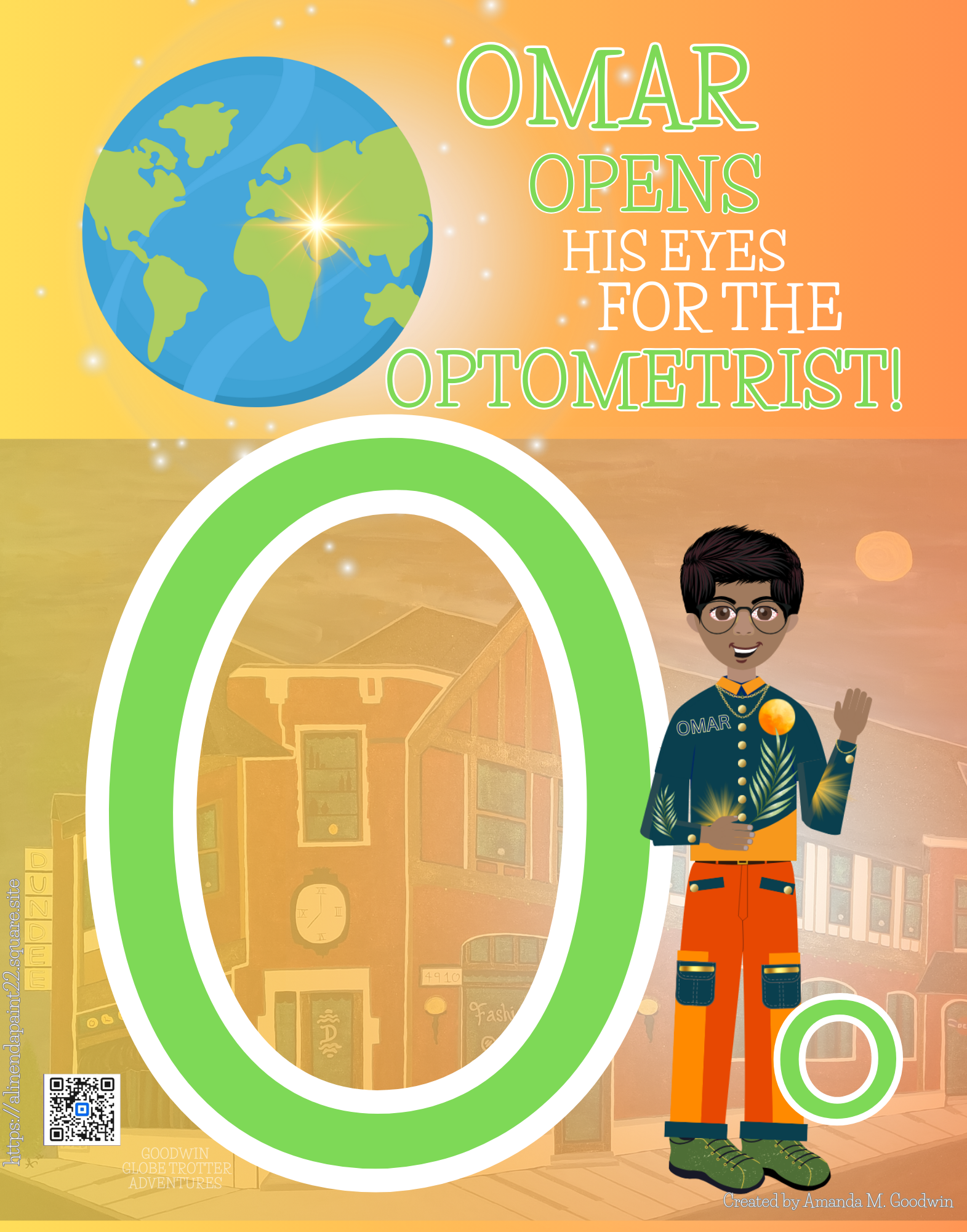 Omar Opens his eyes for the Optometrist - A Goodwin Globetrotter Adventure Jigsaw Puzzle product thumbnail image Omar Opens his eyes for the Optometrist - A Goodwin Globetrotter Adventure Jigsaw Puzzle product thumbnail image