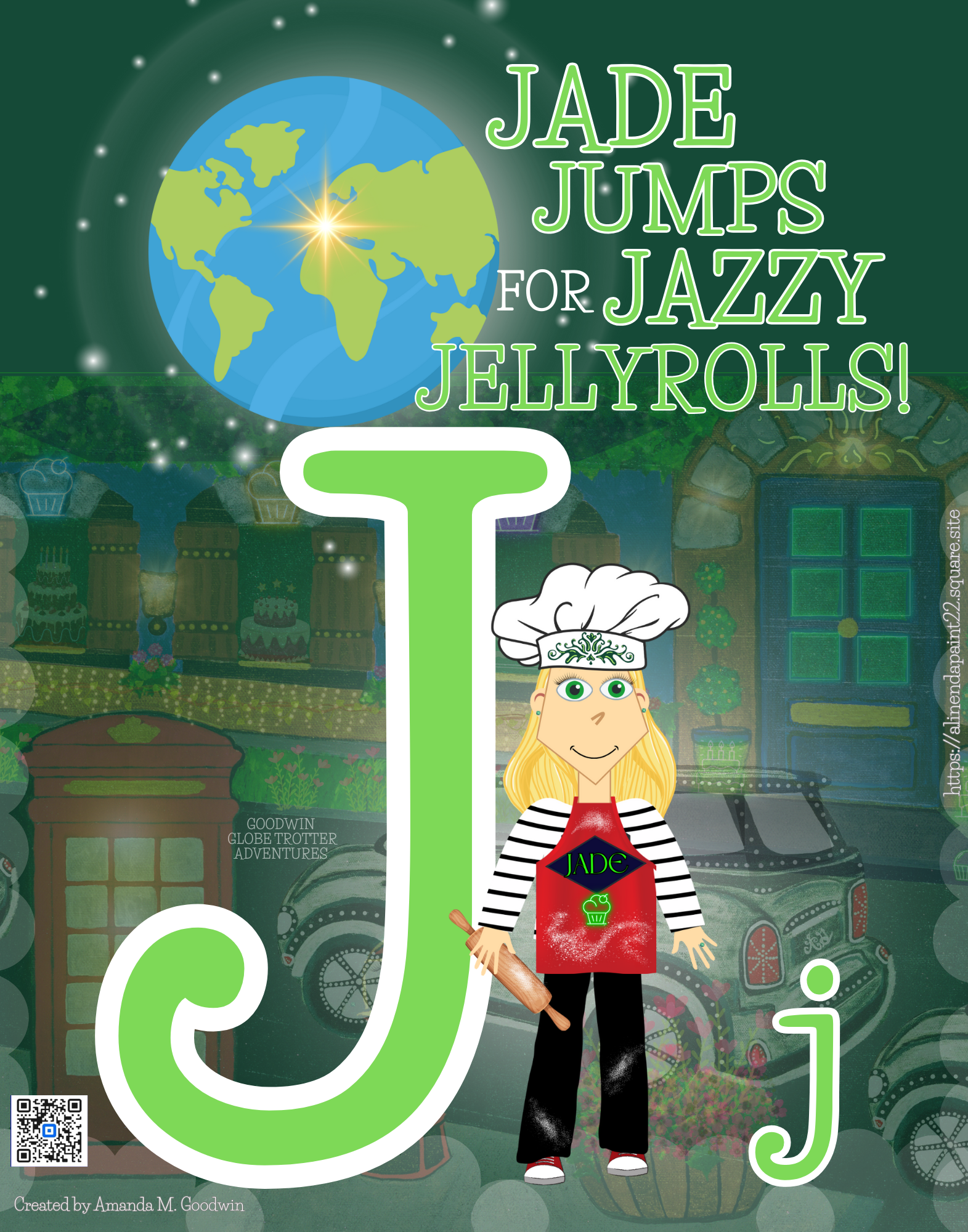 Jade Jumps for Jazzy Jellyrolls - A Goodwin Globetrotter Adventure Jigsaw Puzzle product thumbnail image Jade Jumps for Jazzy Jellyrolls - A Goodwin Globetrotter Adventure Jigsaw Puzzle product thumbnail image