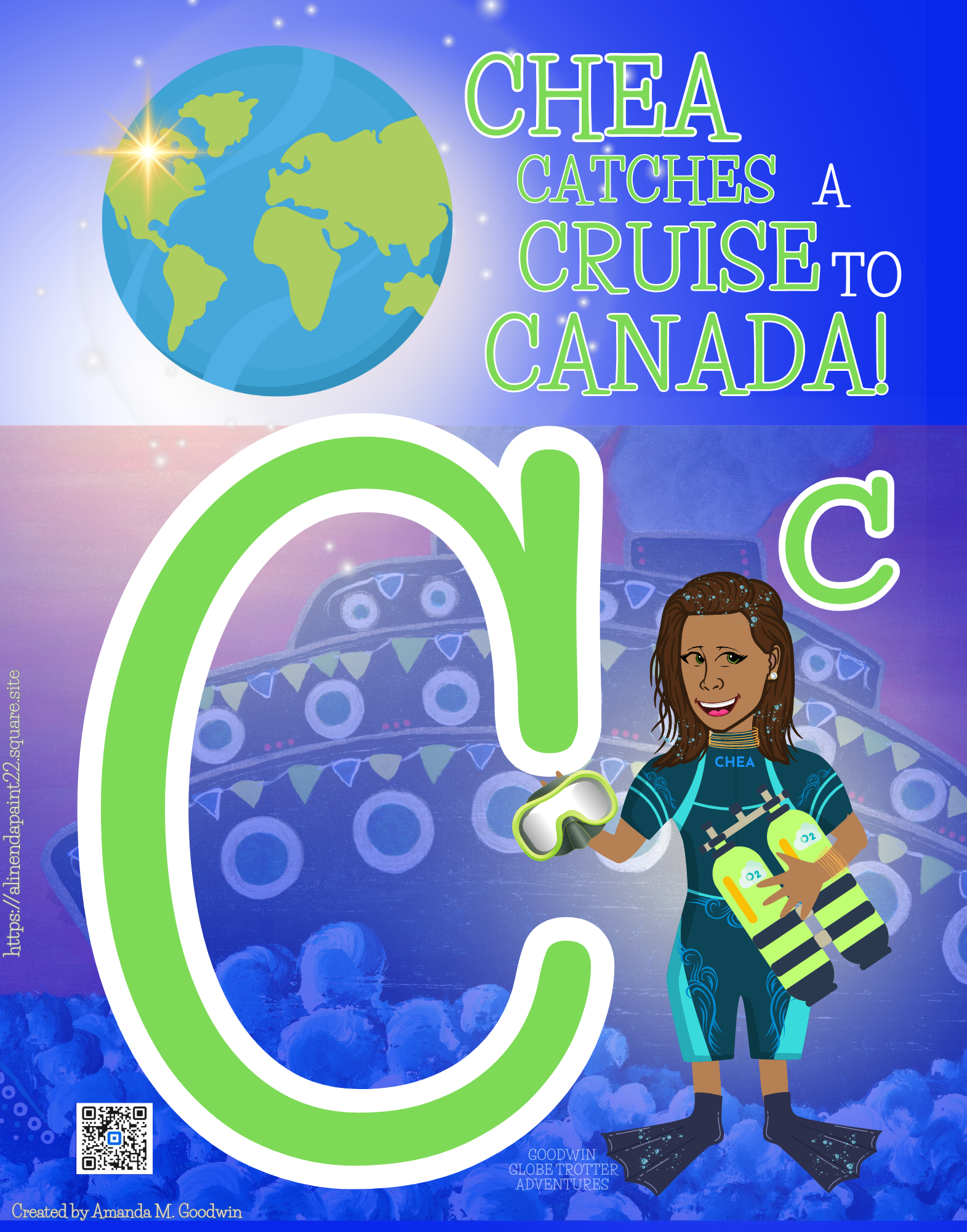Chea Catches a Cruise to Canada - A Goodwin Globetrotter Adventure Jigsaw Puzzle product thumbnail image Chea Catches a Cruise to Canada - A Goodwin Globetrotter Adventure Jigsaw Puzzle product thumbnail image