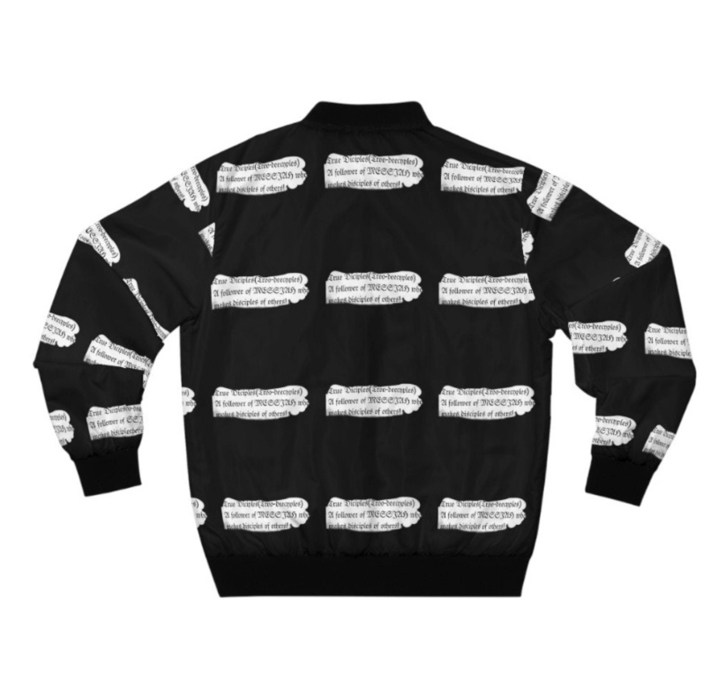 True Disciples (Acronym) Men's Bomber Jacket (AOP) For Believers Of The Way product thumbnail image True Disciples (Acronym) Men's Bomber Jacket (AOP) For Believers Of The Way product thumbnail image