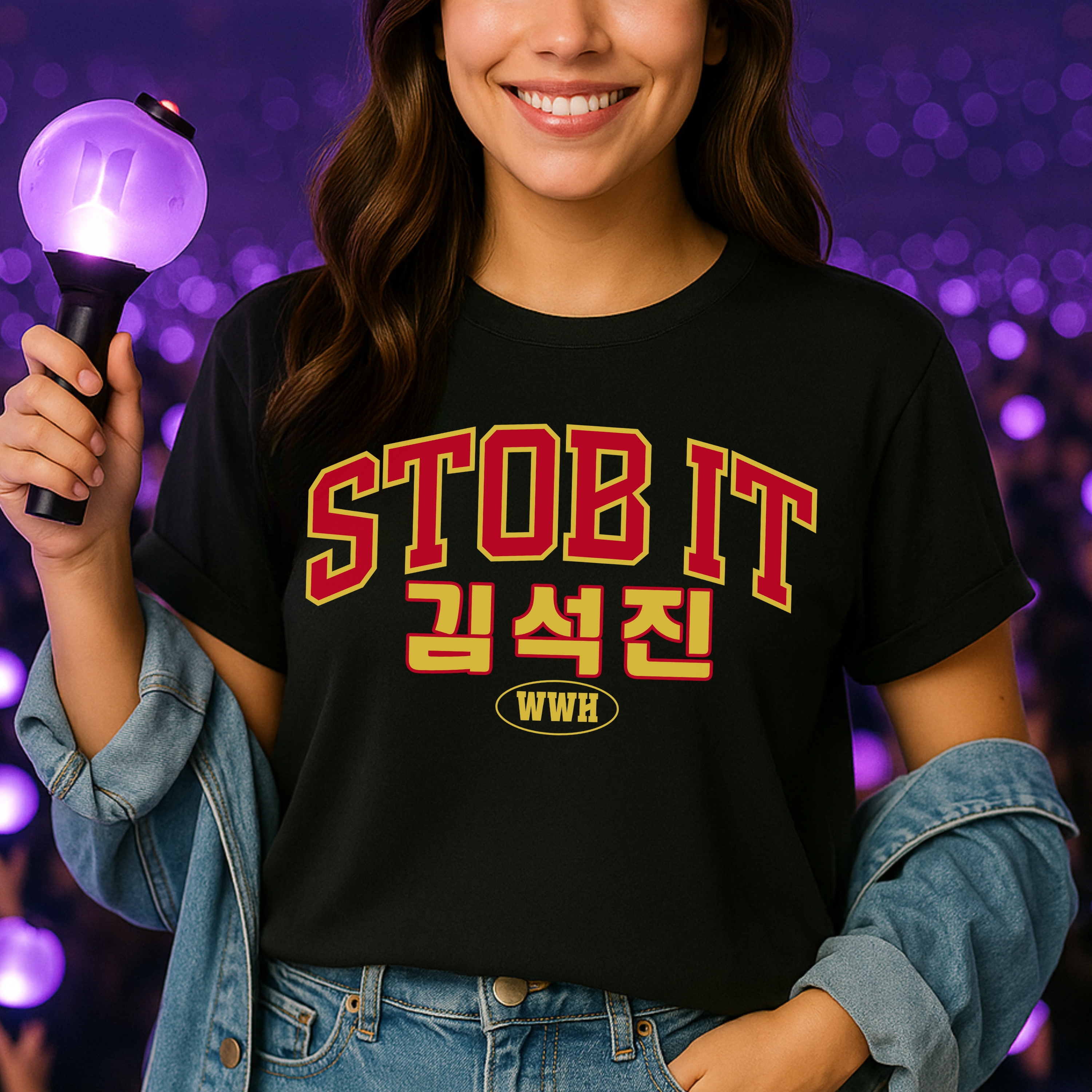 Jin Stob It Unisex Tee, Designed for Army by Army product thumbnail image Jin Stob It Unisex Tee, Designed for Army by Army product thumbnail image