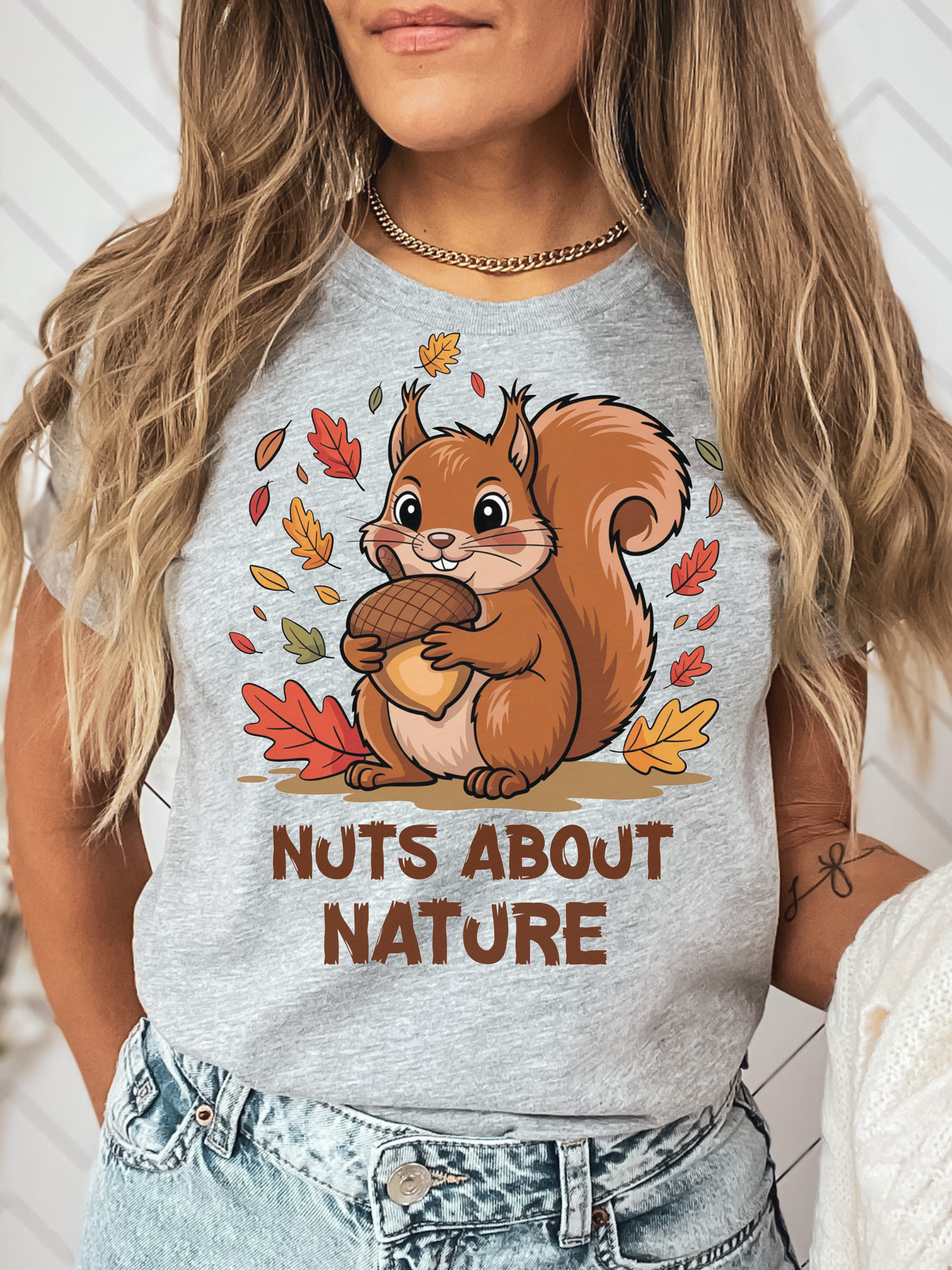 Nuts About Nature Squirrel Shirt, Cute Fall Animal Tee, Acorn Leaf T-Shirt, Funny Wildlife Gift, Nature Lover Top, Fluffy Nuts Nuts About Nature Squirrel Shirt, Cute Fall Animal Tee, Acorn Leaf T-Shirt, Funny Wildlife Gift, Nature Lover Top, Fluffy Nuts