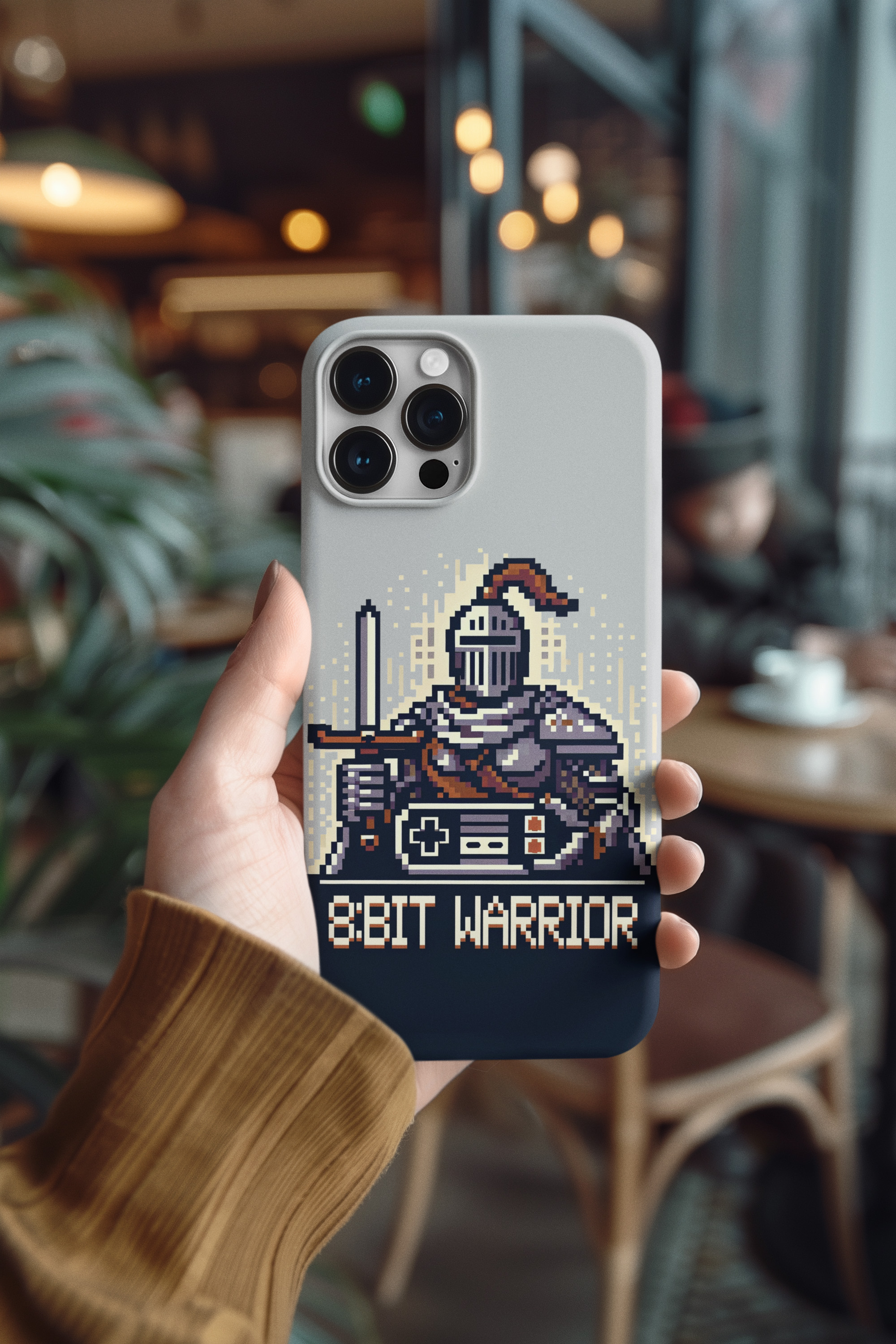 8-Bit Warrior Tough Phone Case - Retro Gamer Style, Perfect for Gamers and Geek Culture product thumbnail image