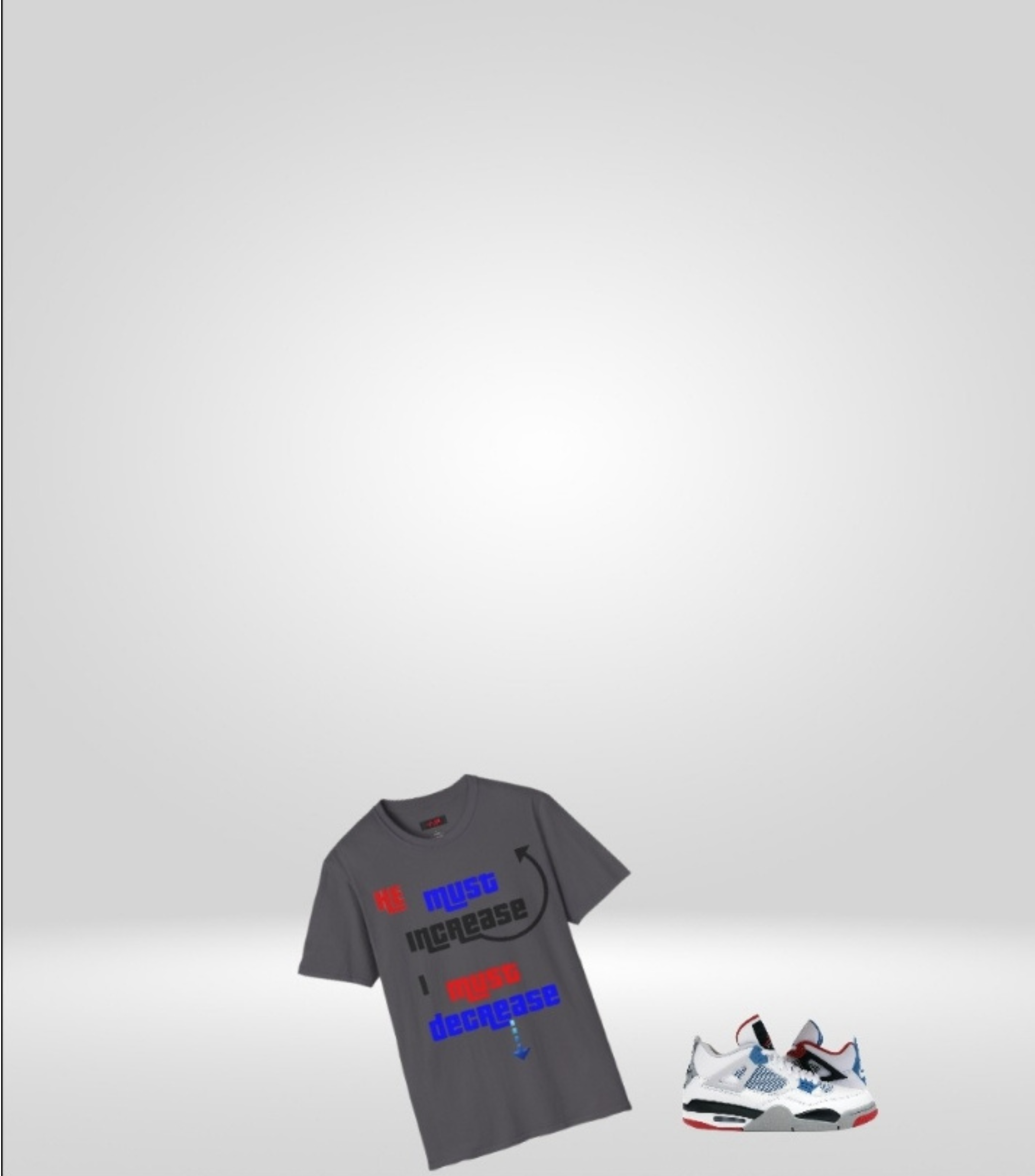 HE Must Increase Unisex Softstyle T-Shirt For Believers Of The Way product thumbnail image HE Must Increase Unisex Softstyle T-Shirt For Believers Of The Way product thumbnail image