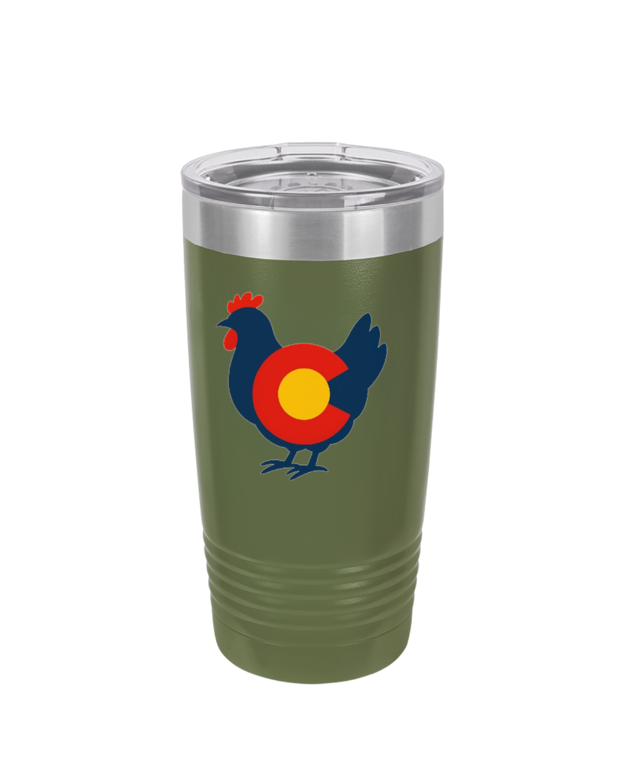 Colorado Chicken 20 oz Insulated Tumbler – Rustic Travel Mug for Outdoor Adventures