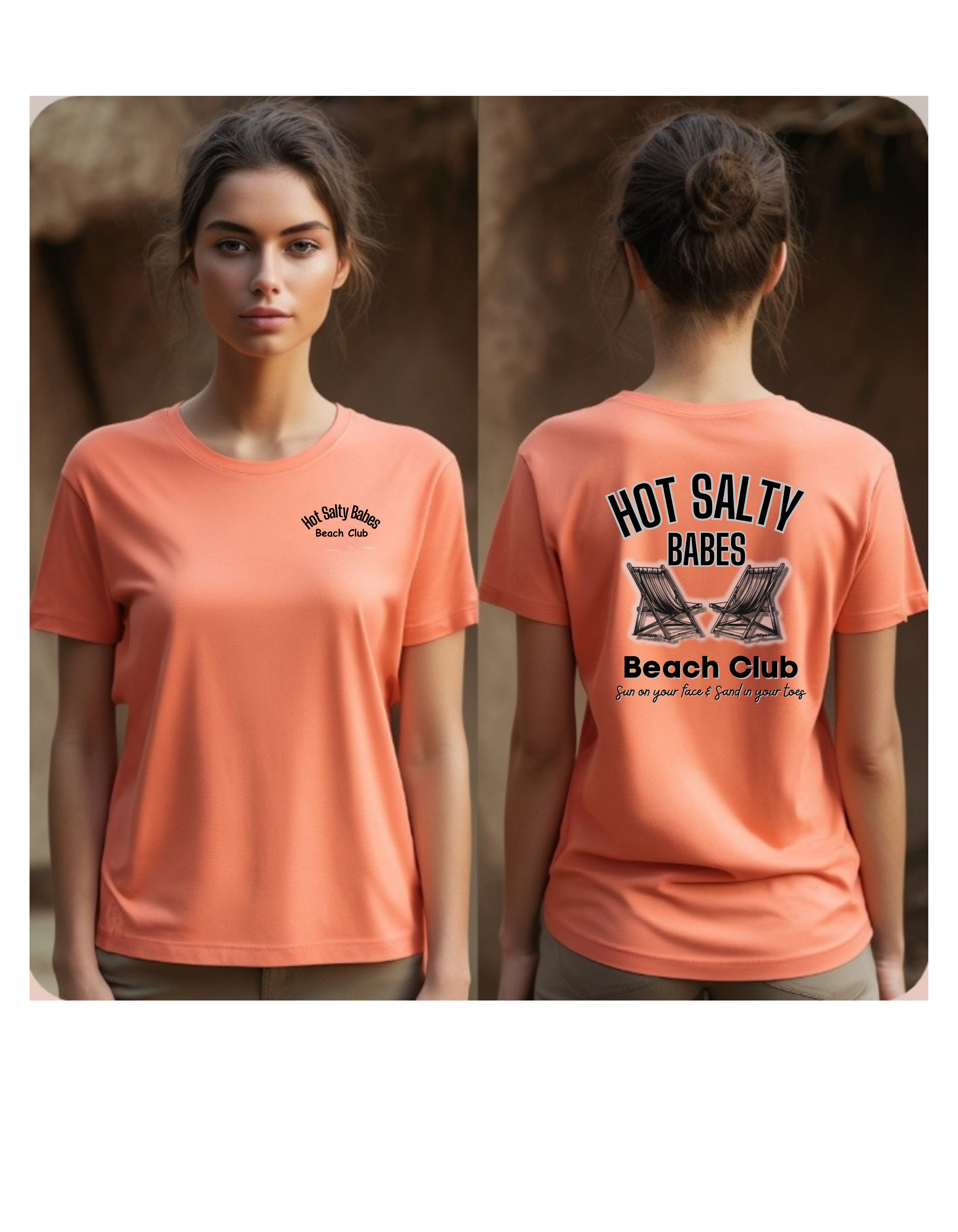 Hot Salty Babes Beach Club T-shirt