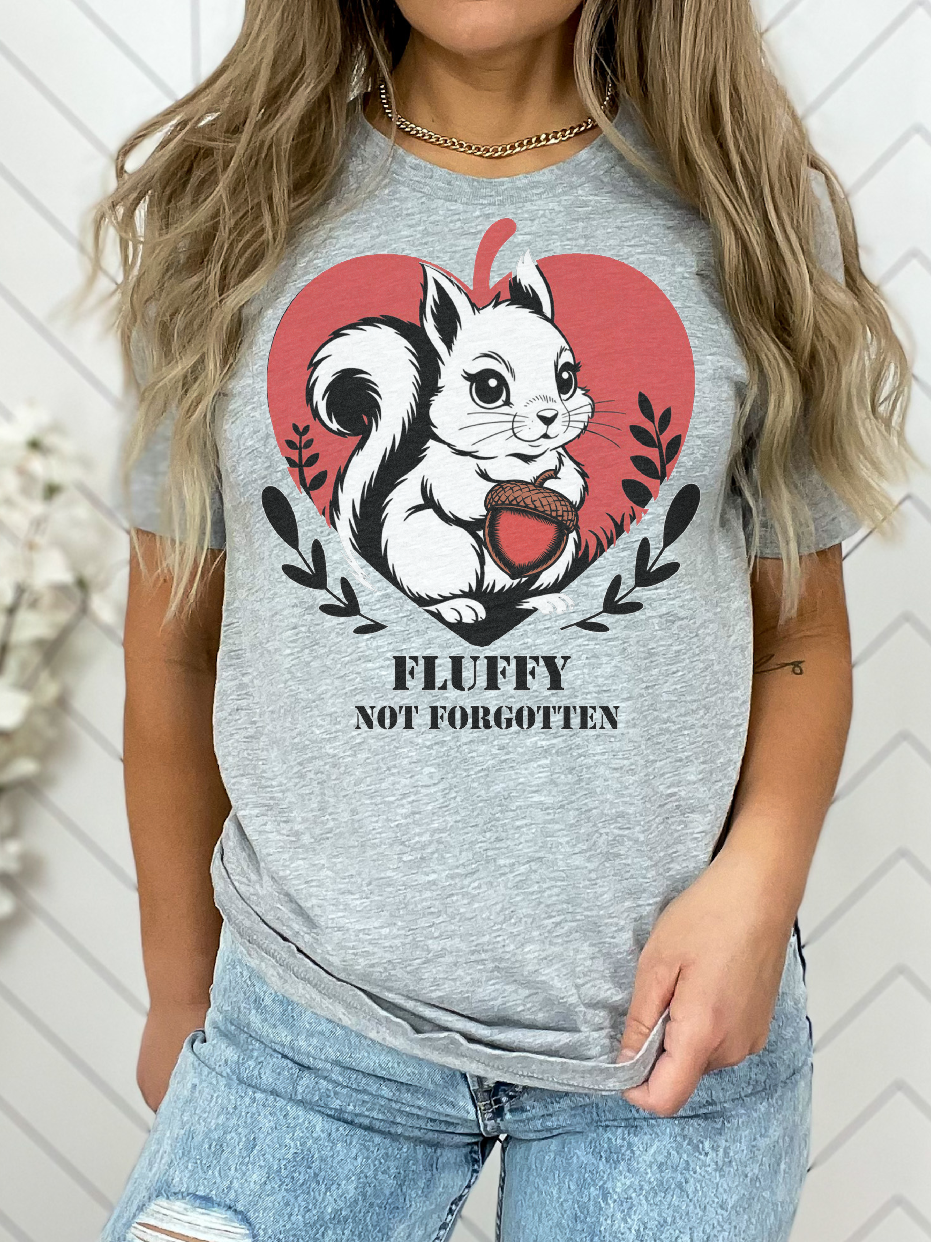 Fluffy Not Forgotten Squirrel Shirt, Memorial Wildlife Tee, Cute Retro Nature Tribute, Fluffy Nuts Sanctuary Acorn Heart Shirt Fluffy Not Forgotten Squirrel Shirt, Memorial Wildlife Tee, Cute Retro Nature Tribute, Fluffy Nuts Sanctuary Acorn Heart Shirt