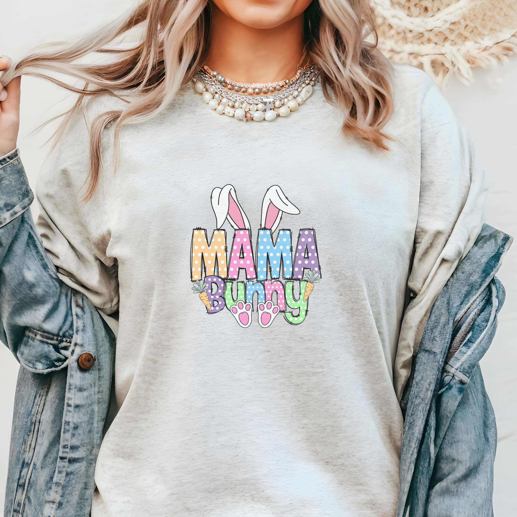 Mama Bunny T-Shirt | Cute Easter Shirt for Moms | Spring Bunny Graphic Tee | Unisex Fit | Mother's Day Gift Idea | Bunny Lover Shirt