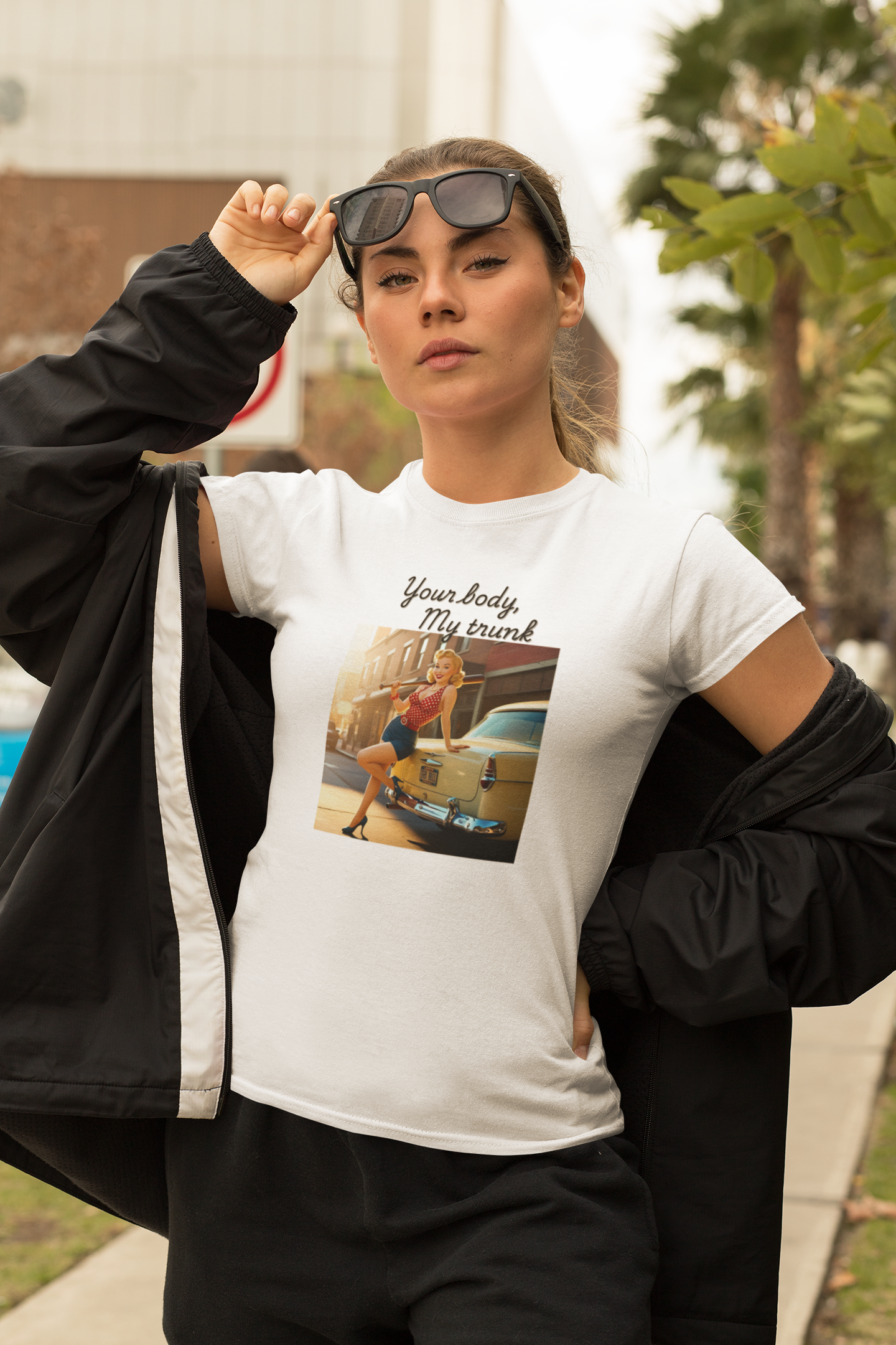 Empowerment Tee "Your Body, My Trunk", Women's Rights Shirt, Feminist Apparel, Activist Clothing, Female Empowerment Top product thumbnail image