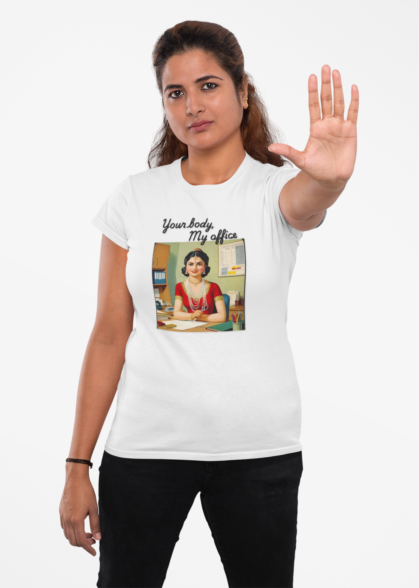 Empowerment Tee "Your Body, My Office", Women's Rights Shirt, Feminist Apparel, Activist Clothing, Female Empowerment Top product thumbnail image