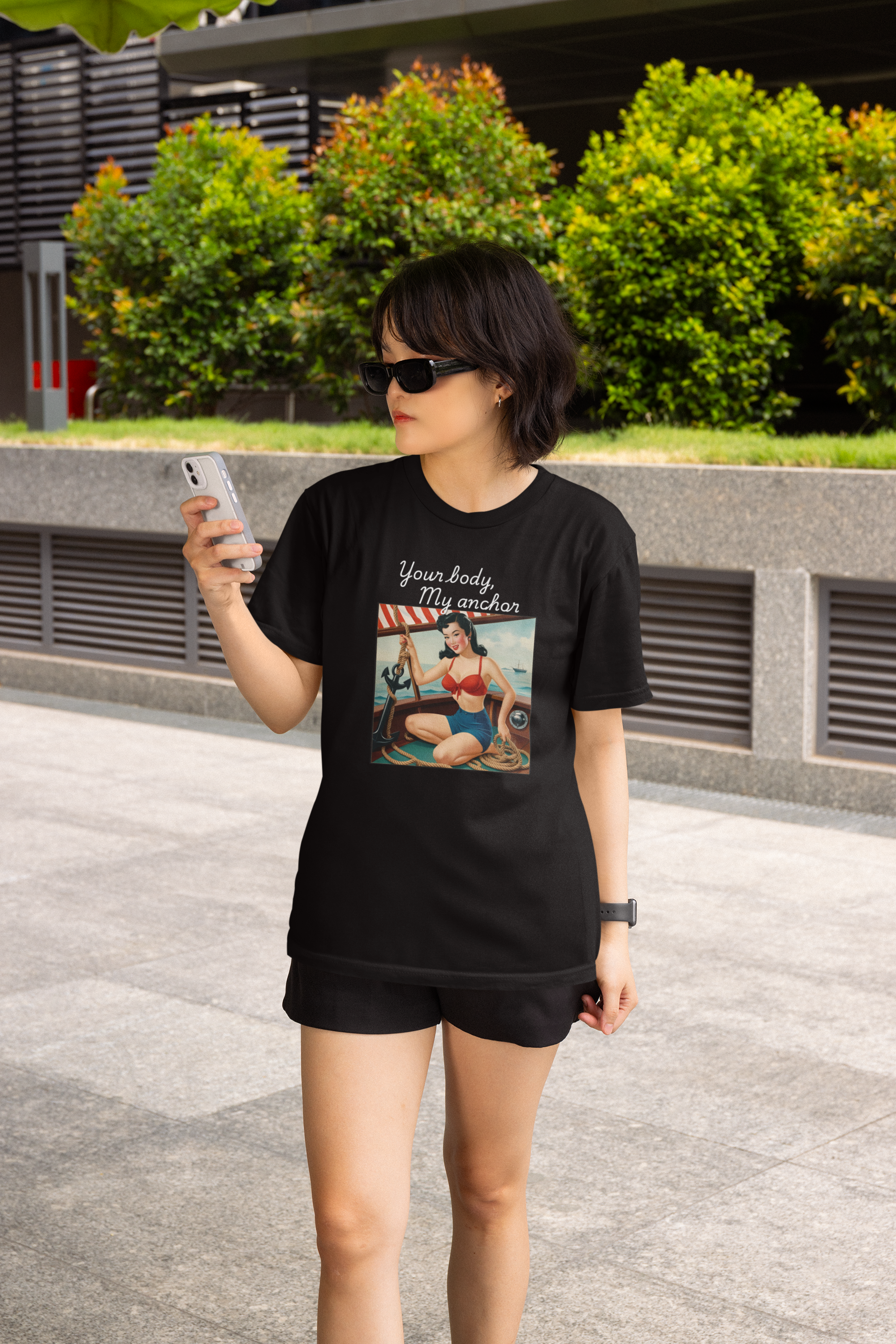 Empowerment Tee "Your Body, My Anchor", Women's Rights Shirt, Feminist Apparel, Activist Clothing, Female Empowerment Top product thumbnail image