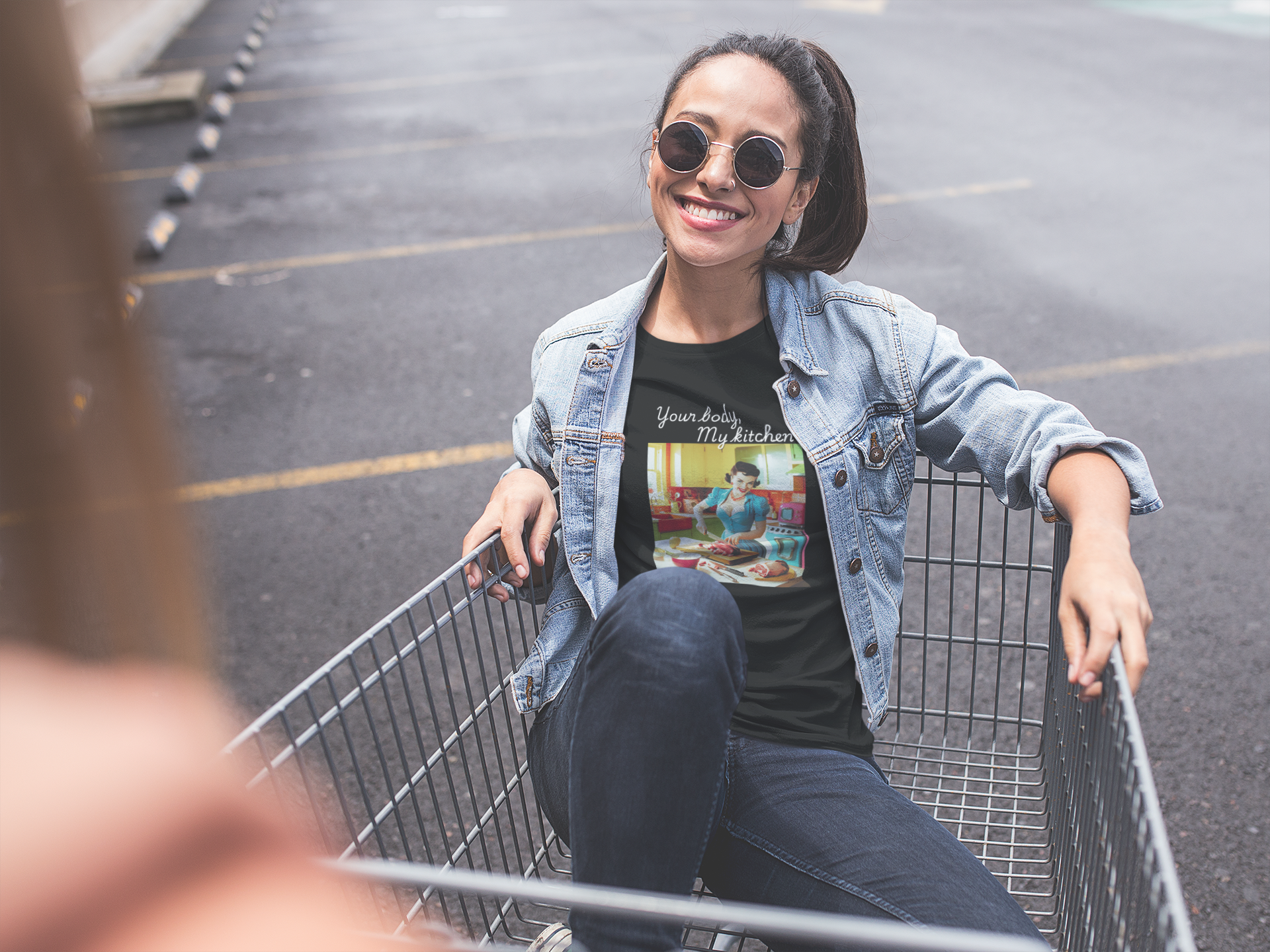 Empowerment Tee "Your Body, My Kitchen", Women's Rights Shirt, Feminist Apparel, Activist Clothing, Female Empowerment Top product thumbnail image