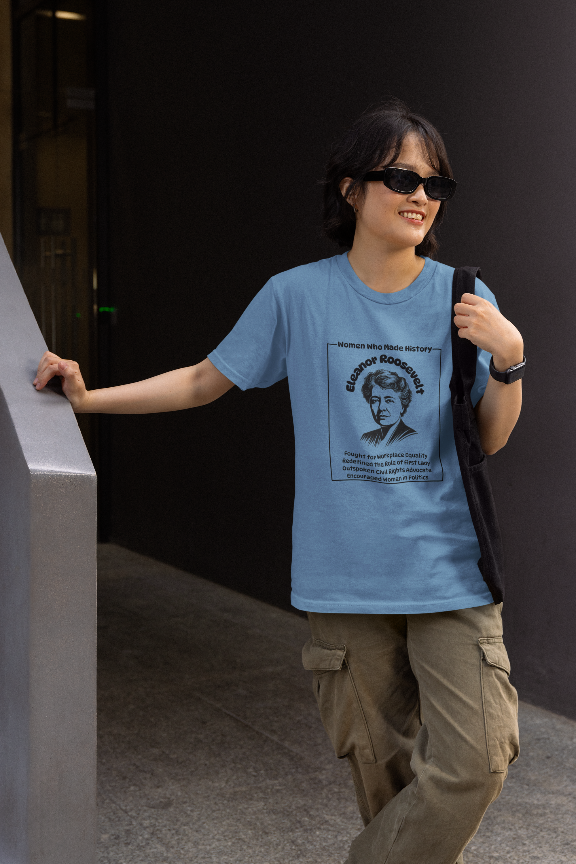 Empowered Women Eleanor Roosevelt Tee, Feminist T-Shirt, Women's Rights Apparel, Historical Women Shirt, Women Empowerment Gift product thumbnail image Empowered Women Eleanor Roosevelt Tee, Feminist T-Shirt, Women's Rights Apparel, Historical Women Shirt, Women Empowerment Gift product thumbnail image