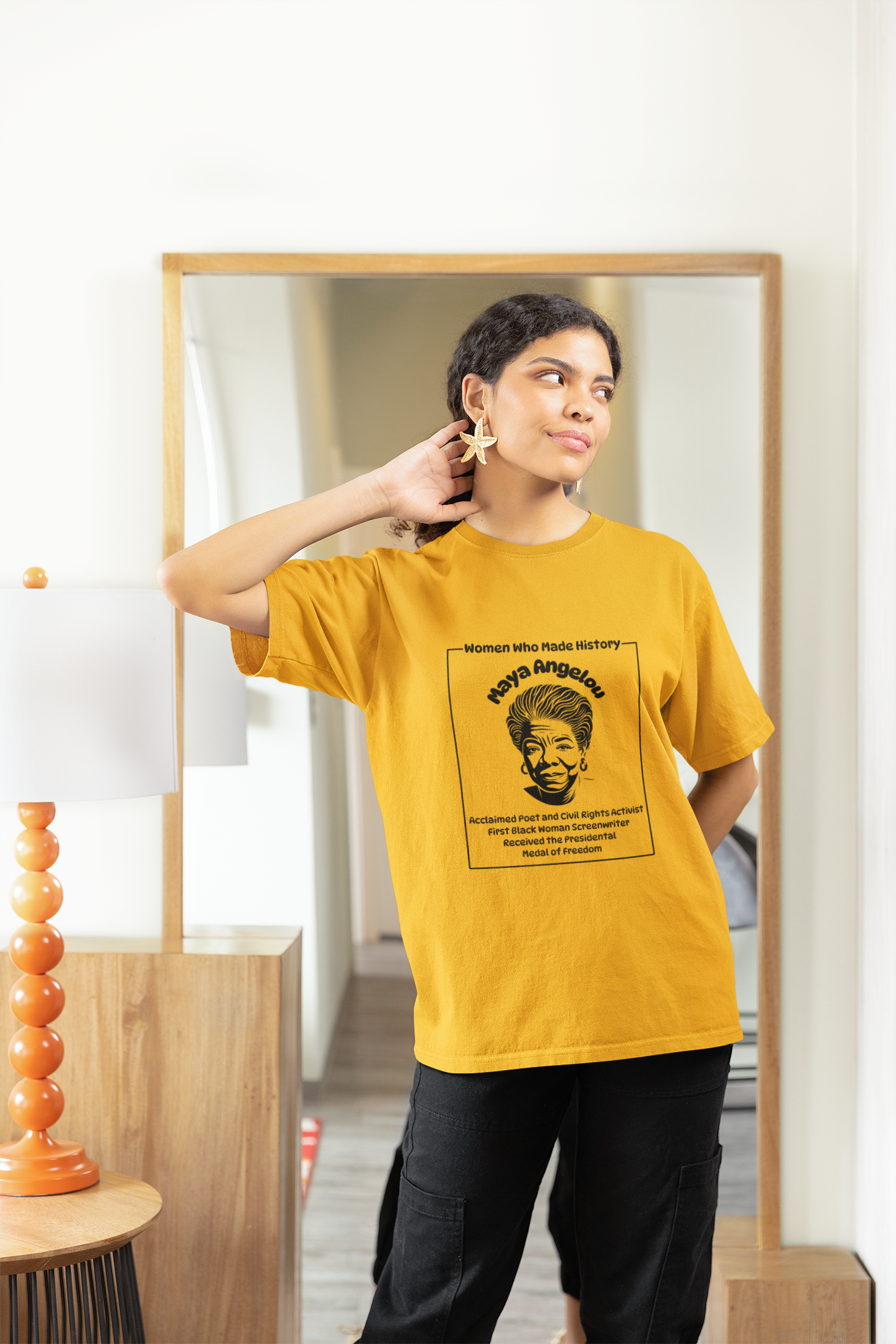 Empowered Women Maya Angelou Tee, Feminist T-Shirt, Women's Rights Apparel, Historical Women Shirt, Women Empowerment Gift product thumbnail image Empowered Women Maya Angelou Tee, Feminist T-Shirt, Women's Rights Apparel, Historical Women Shirt, Women Empowerment Gift product thumbnail image