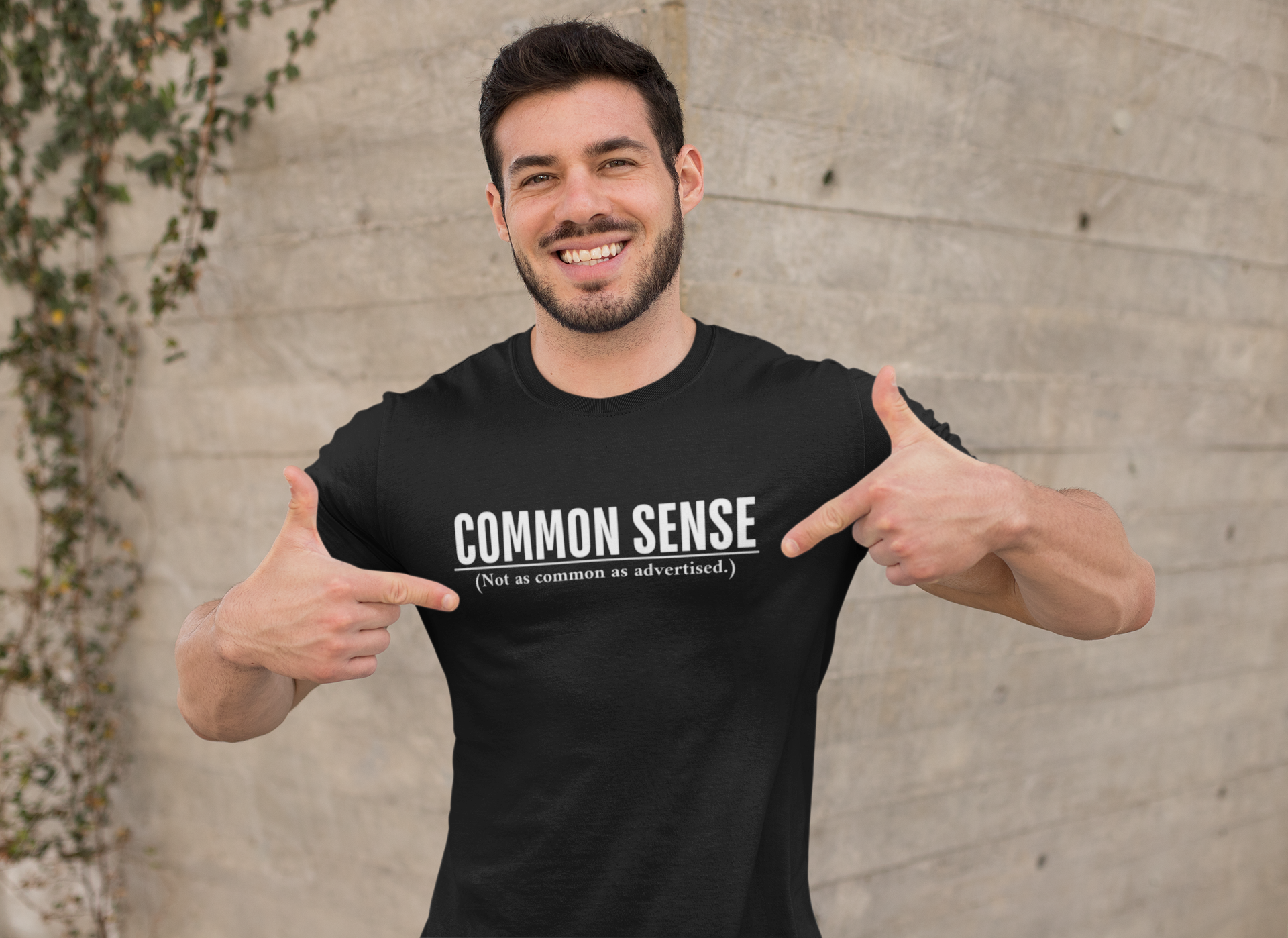 Common Sense not Common, Casual Gift, Everyday Wear, Humor Shirt, Unique T-Shirt, Unisex Apparel product thumbnail image