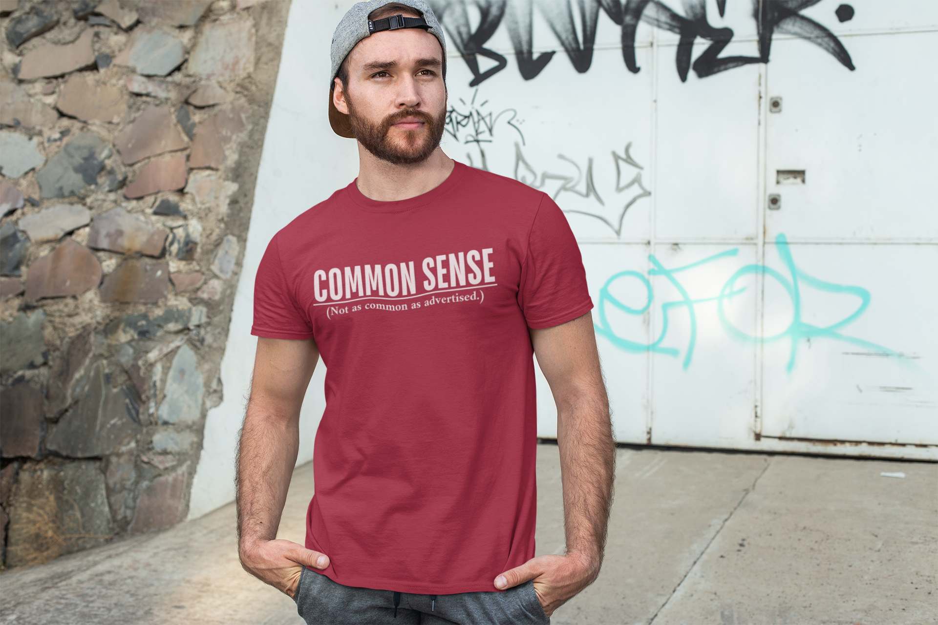 Common Sense not Common, Casual Gift, Everyday Wear, Humor Shirt, Unique T-Shirt, Unisex Apparel product thumbnail image