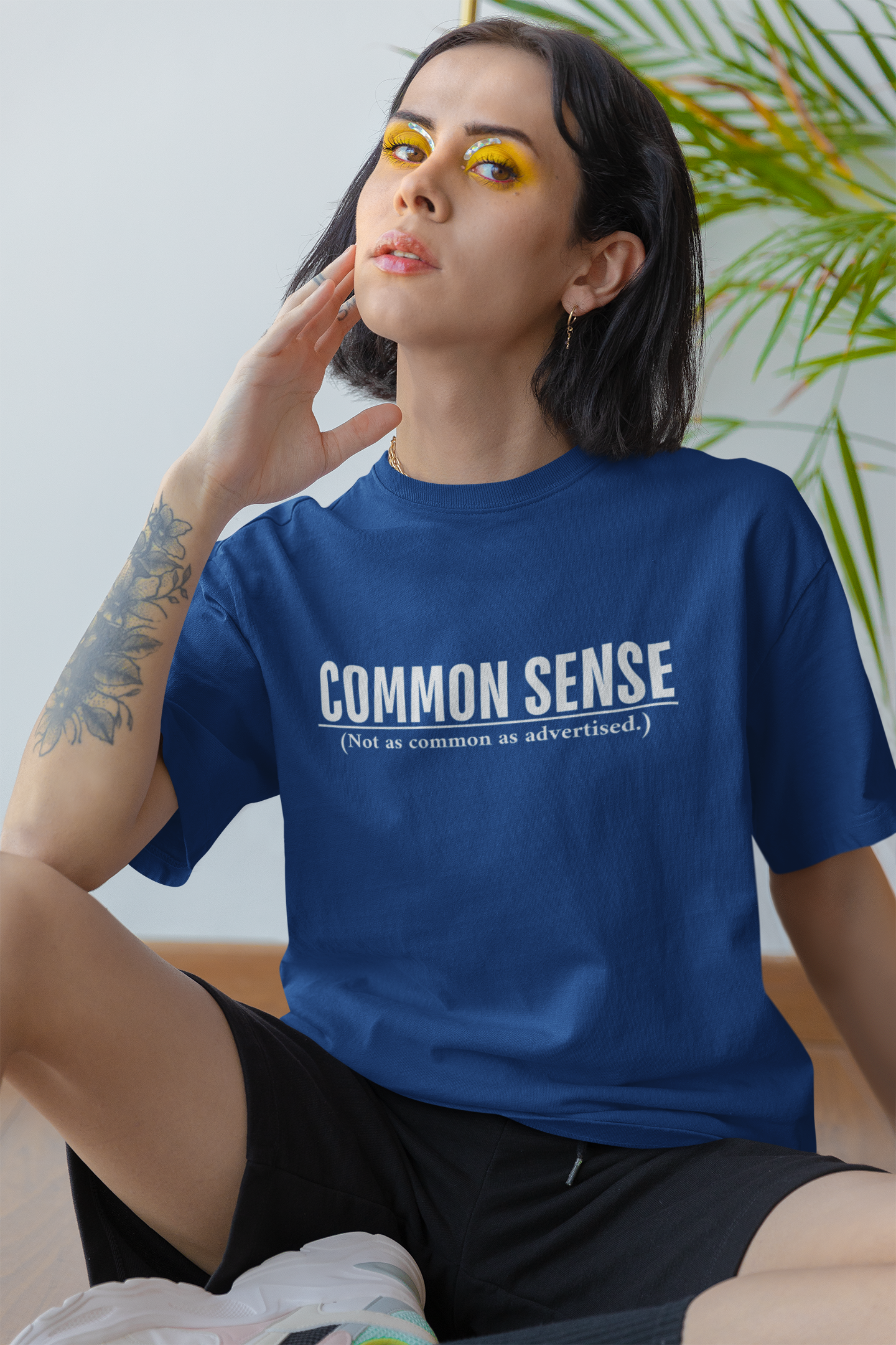 Common Sense not Common, Casual Gift, Everyday Wear, Humor Shirt, Unique T-Shirt, Unisex Apparel product thumbnail image