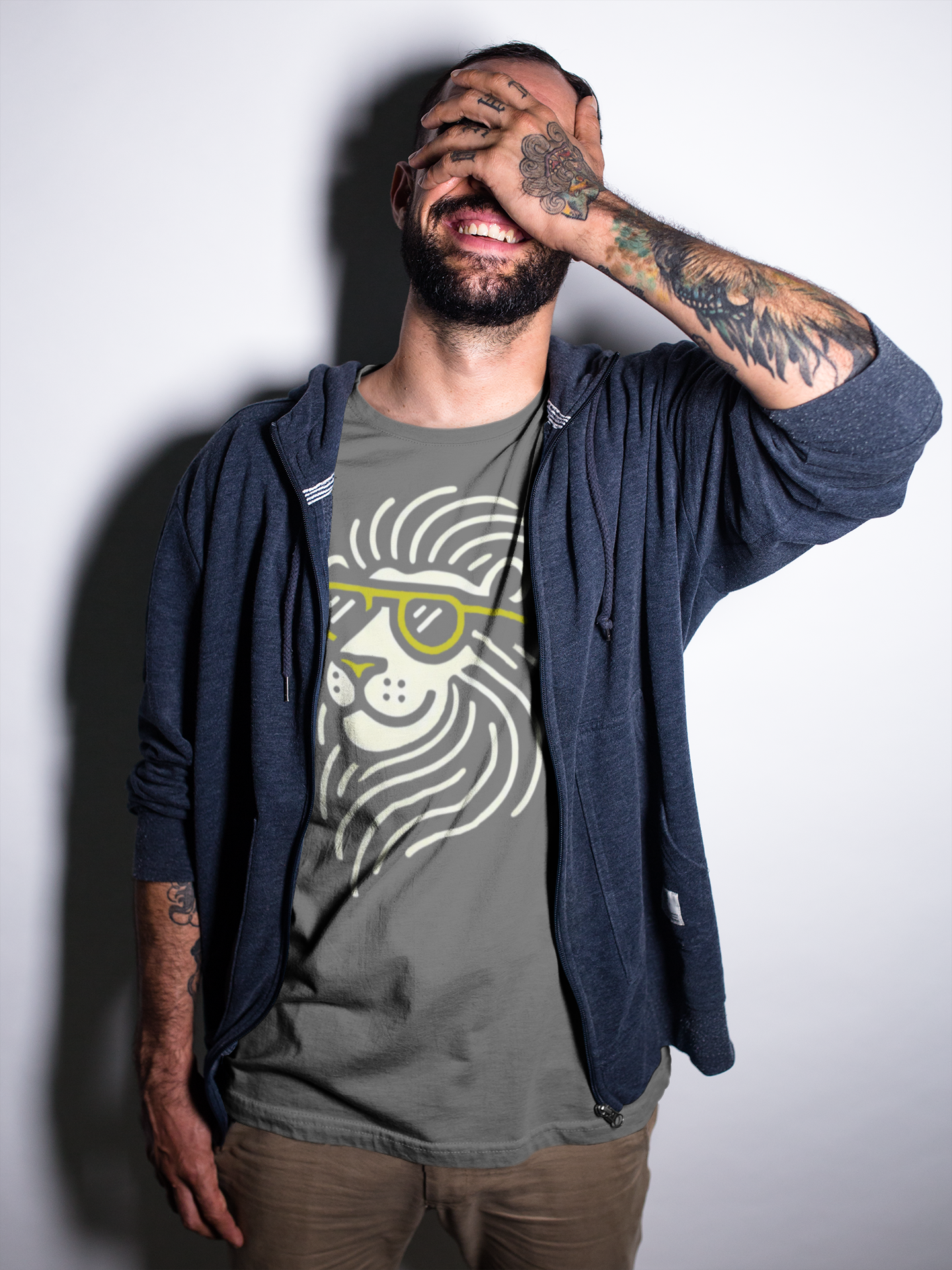 Cool Lion Unisex T-Shirt, Chill Lion Tee, animal lovers gift, Good to be the King shirt, Lion shirt for men and women product thumbnail image