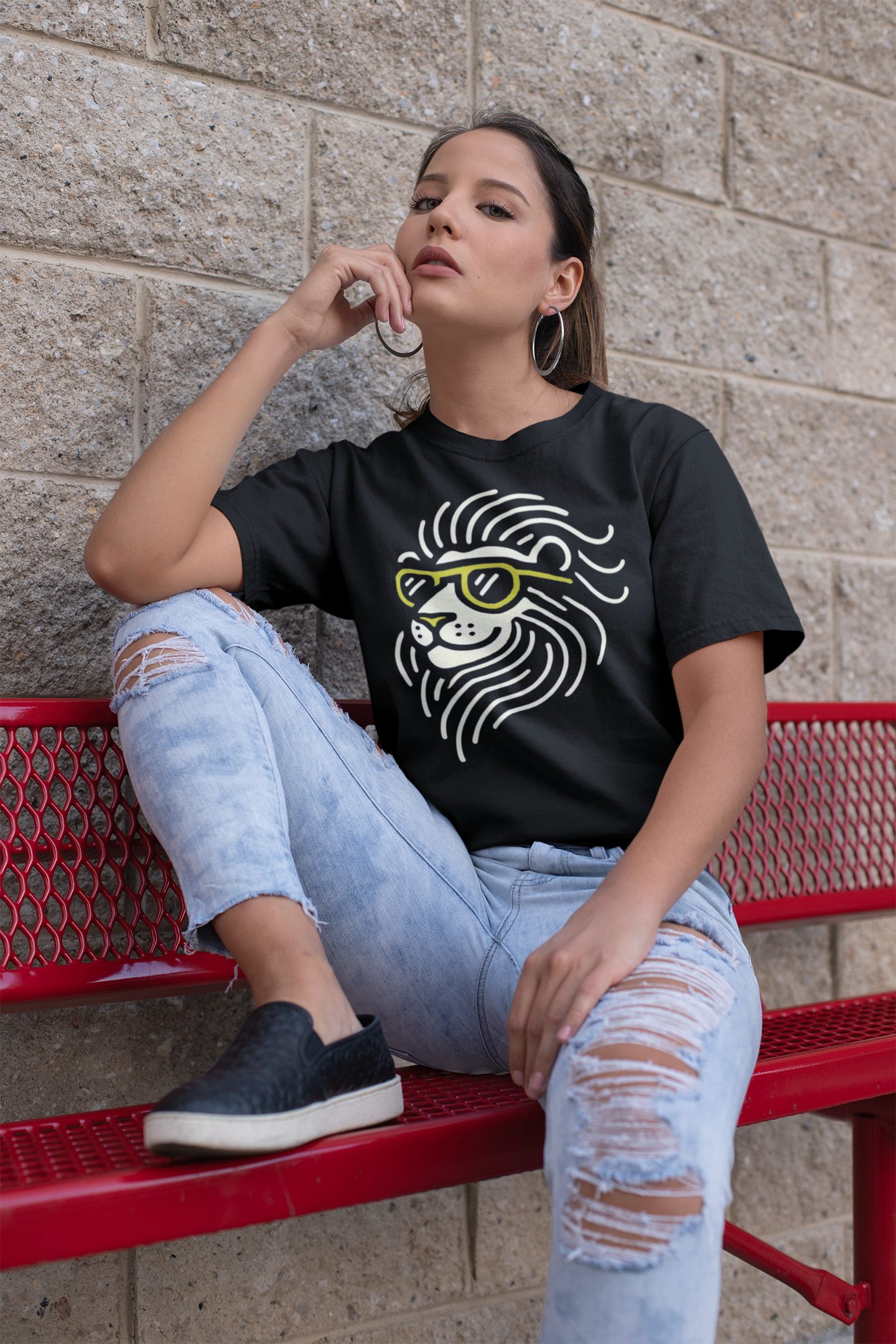Cool Lion Unisex T-Shirt, Chill Lion Tee, animal lovers gift, Good to be the King shirt, Lion shirt for men and women product thumbnail image