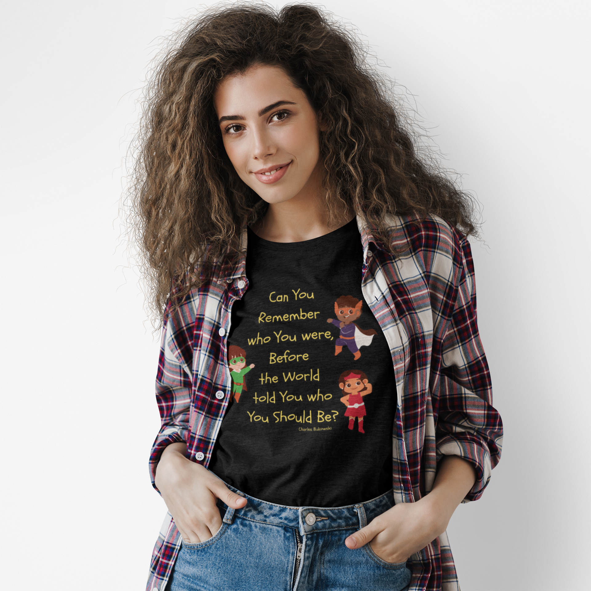 Empowering Quote Tee for Self-Discovery, Inspirational T-Shirt for Kids, Gift for Young Dreamers, Motivational Wear, Unisex Cotton Shirt