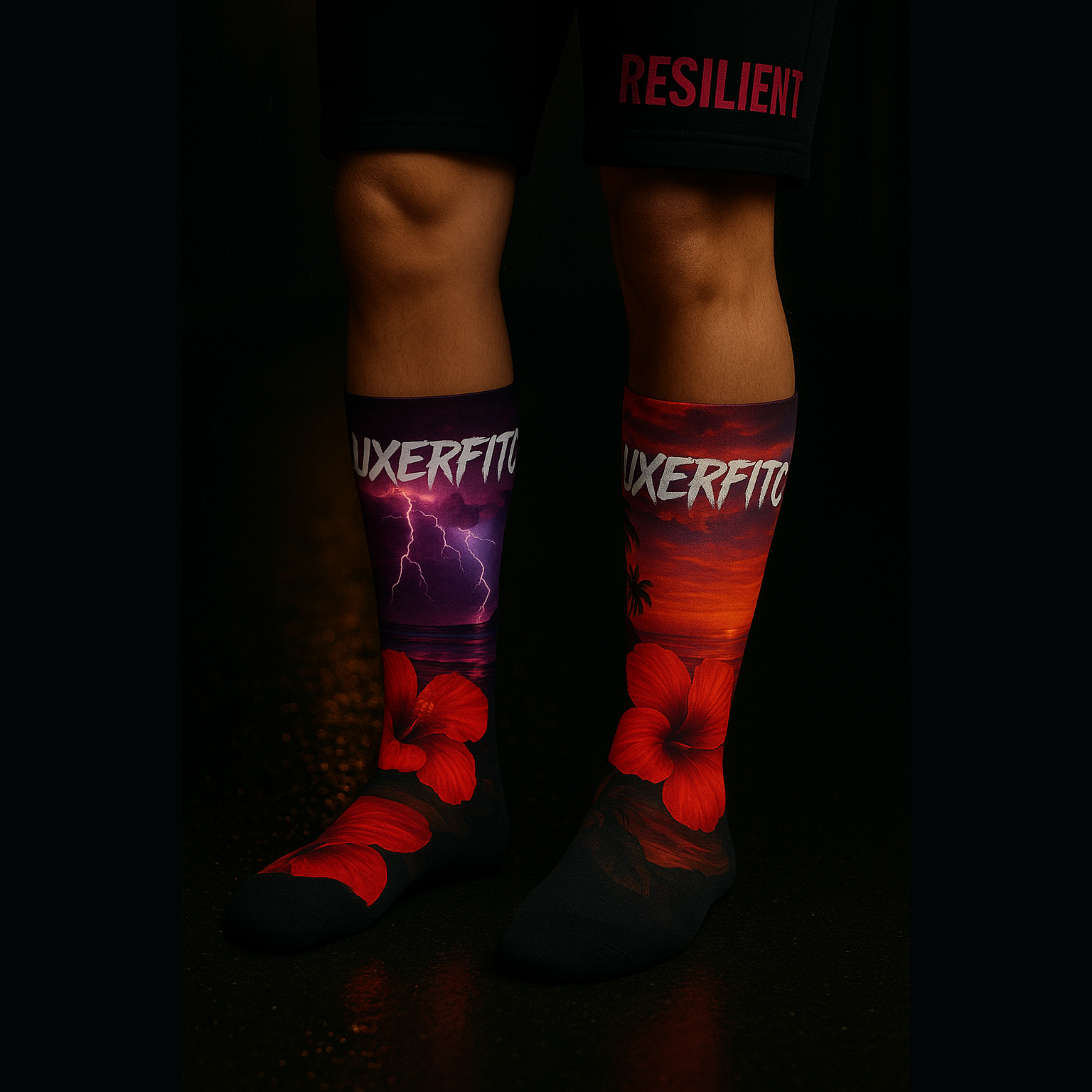 Sunset Beach Vibe Recycled Poly Socks 