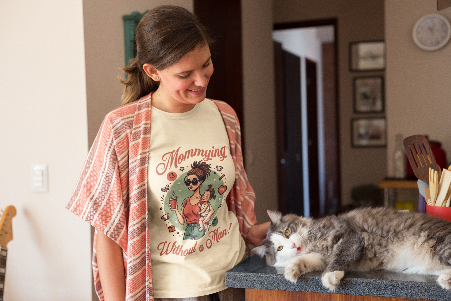 Mommying Without a Man T-Shirt – Empowered Single Mom Graphic Tee – Feminist Mom Shirt – Independence and Strength Statement Shirt – Gift for Strong Women product thumbnail image Mommying Without a Man T-Shirt – Empowered Single Mom Graphic Tee – Feminist Mom Shirt – Independence and Strength Statement Shirt – Gift for Strong Women product thumbnail image